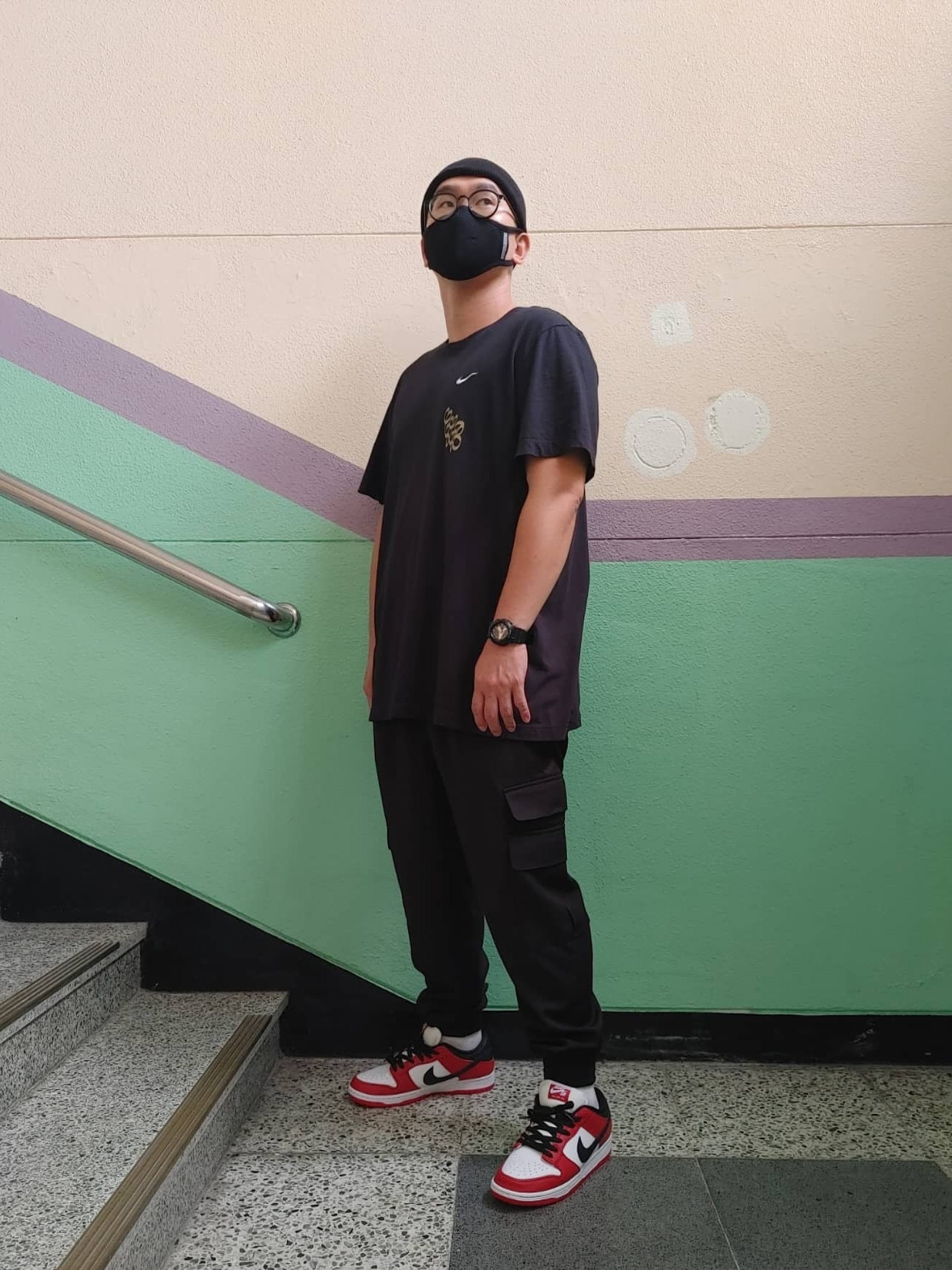 Nike SB Dunk Low Pro Chicago 착용 스타일 - 1