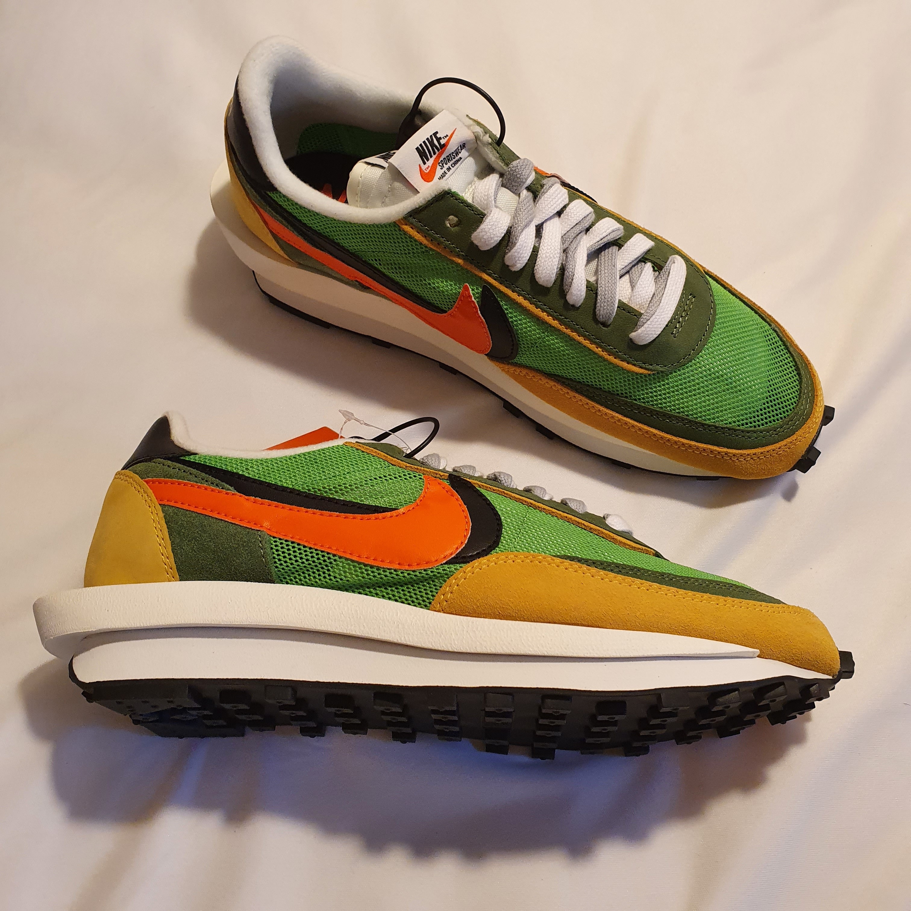 Nike x Sacai LDWaffle Green Multi 착용 스타일