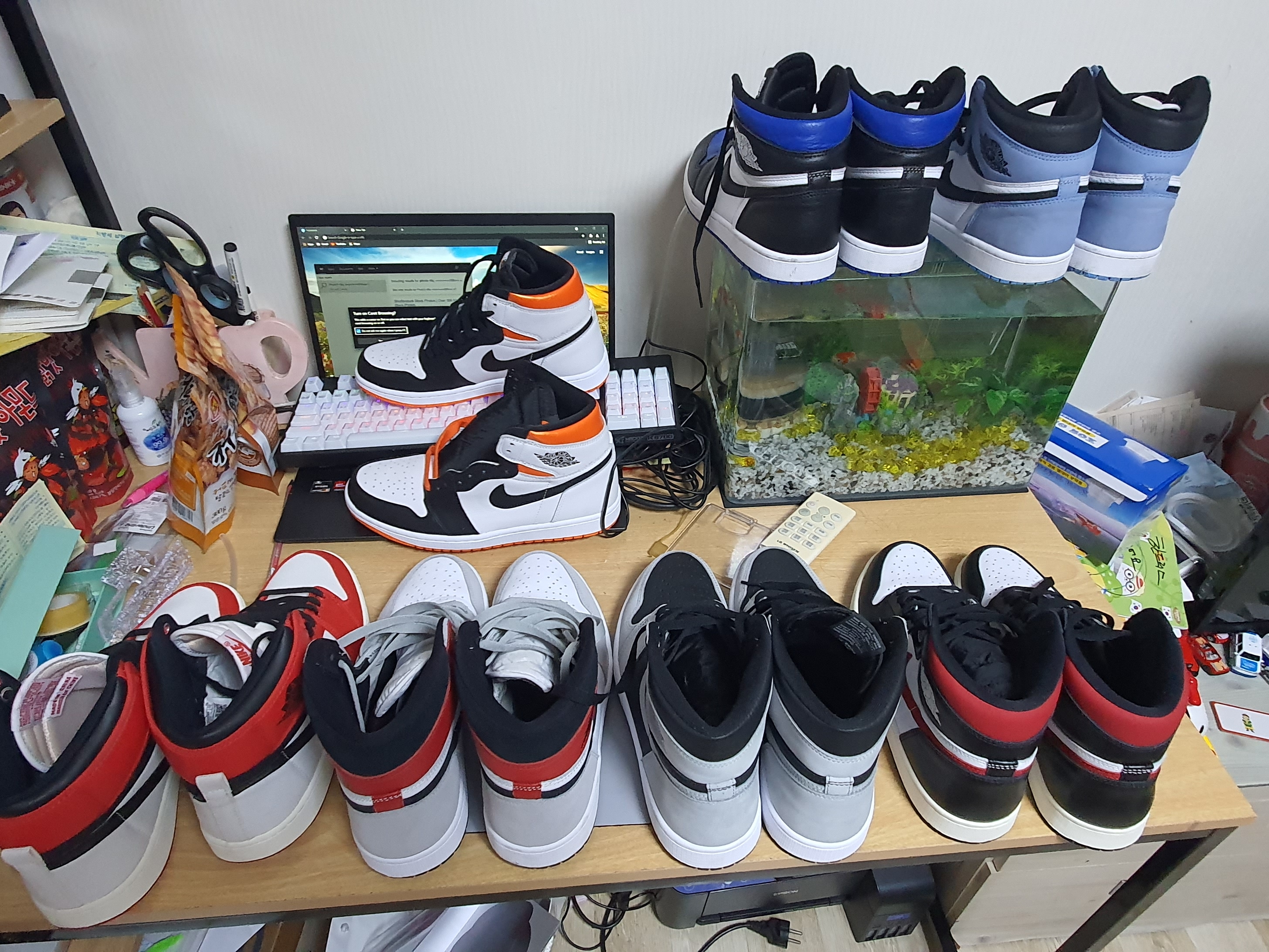 Jordan 1 Retro High OG Gym Red, Jordan 1 Retro High OG Shadow 2.0 착용 스타일