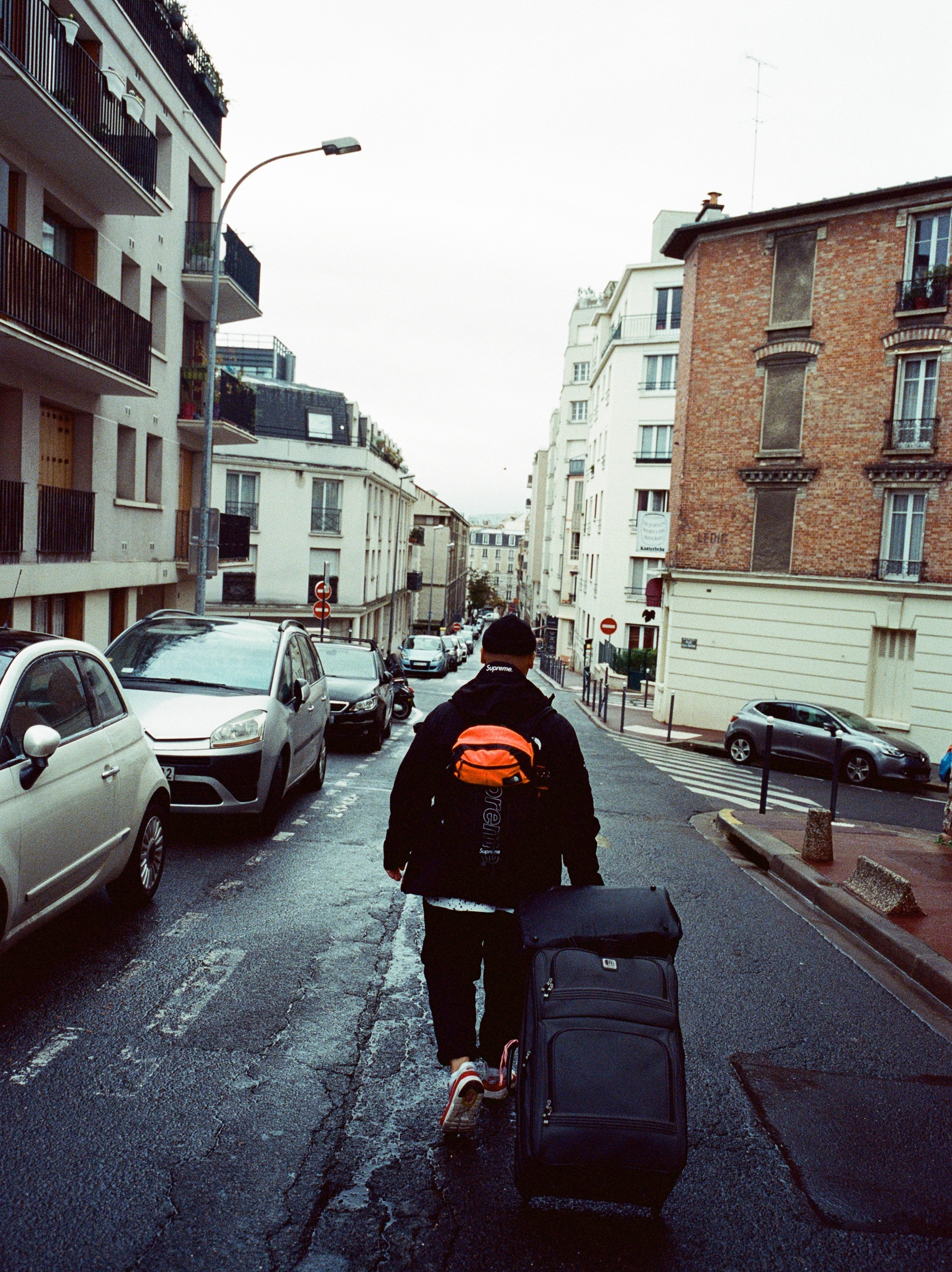 Supreme Backpack Black - 18FW, Supreme x The North Face Expedition Jacket Black - 18FW 착용 스타일