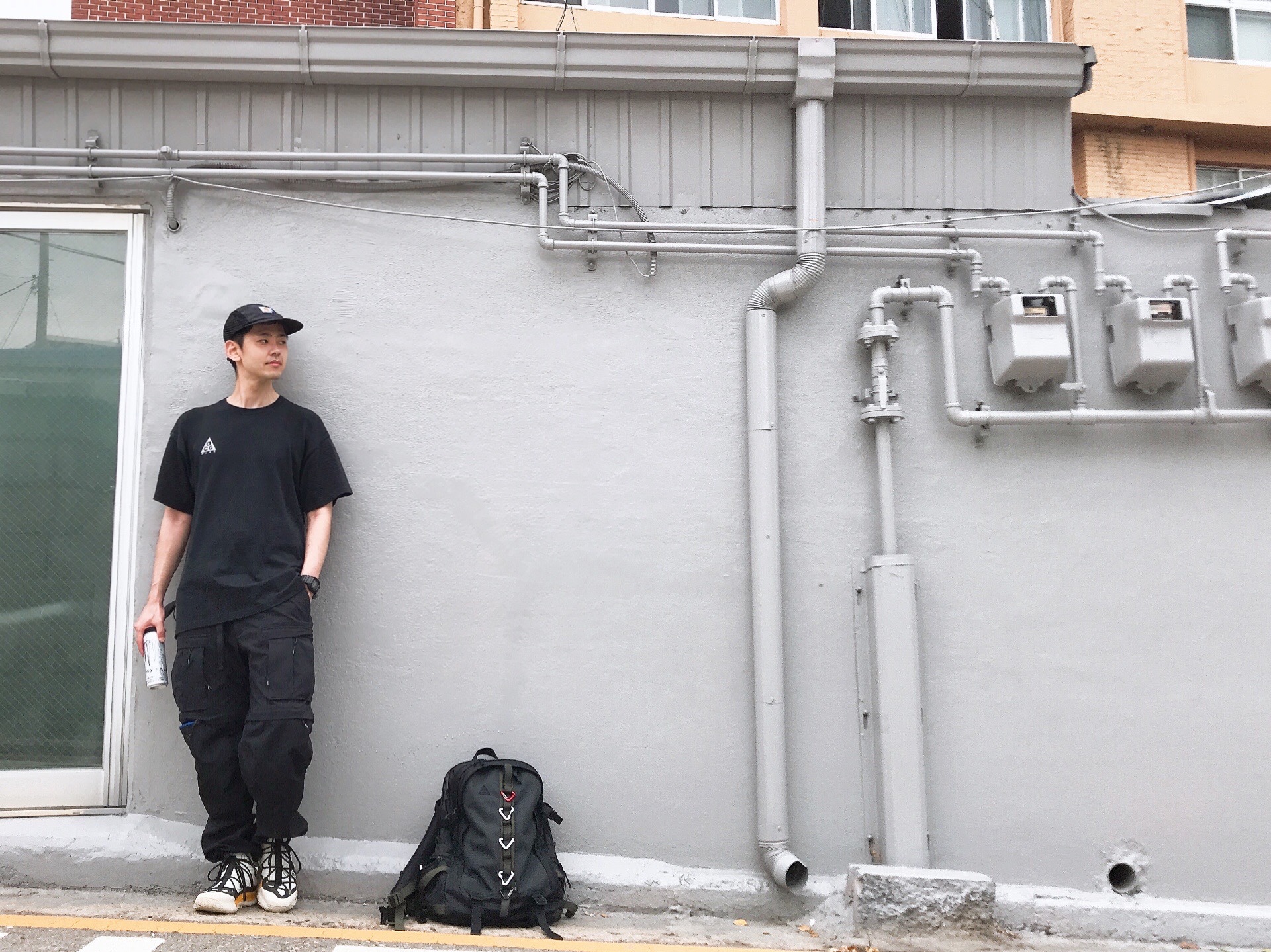 Nike ACG Terra Antarktik Gore-Tex Summit White, Nike ACG LBR T-Shirt Black - US/EU 착용 스타일