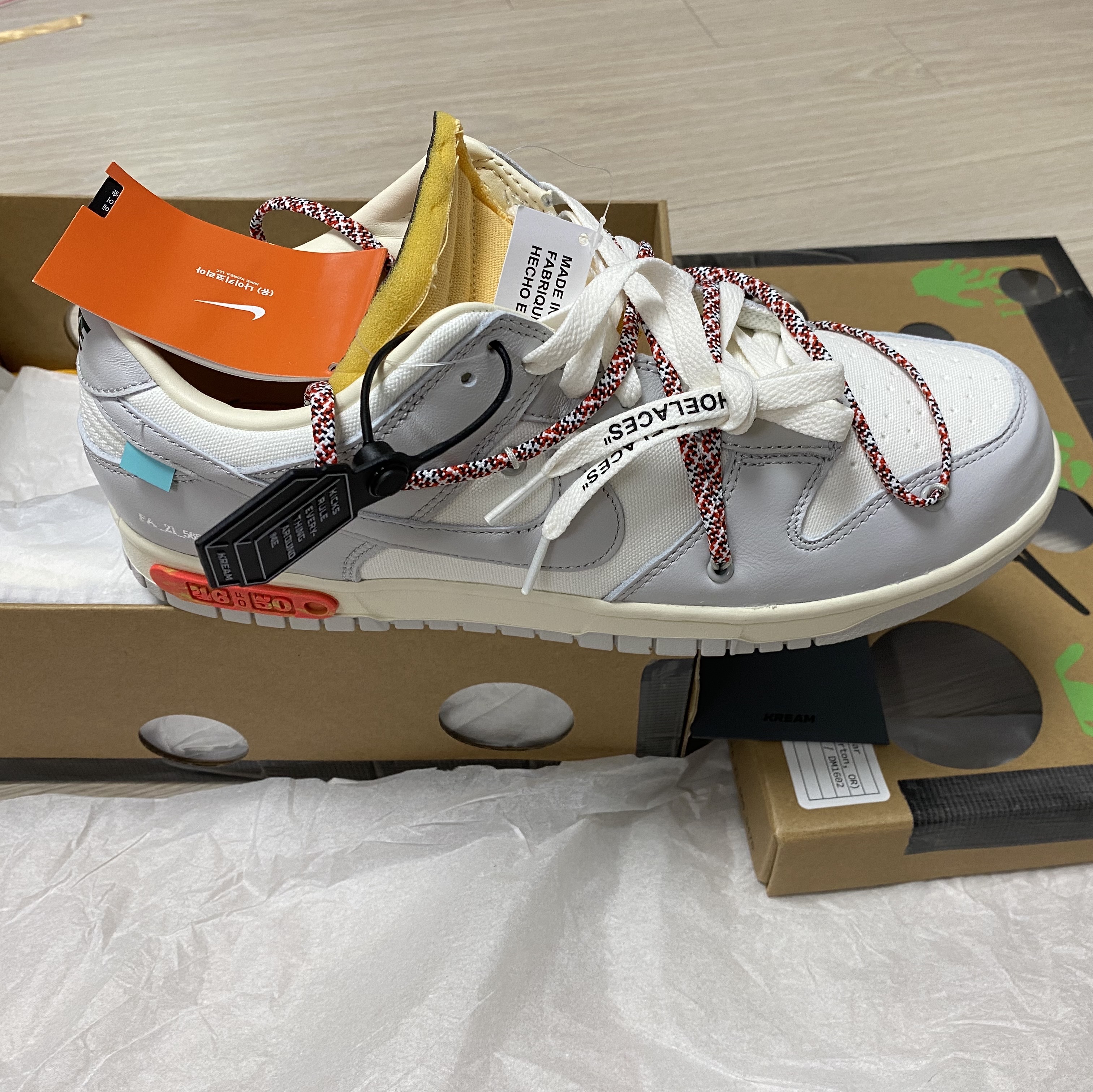 Nike x Off-White Dunk Low The 50 - Lot 46 착용 스타일