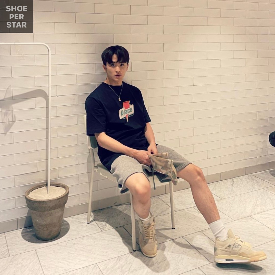 (W) Jordan 4 x Off-White Retro SP Sail, Palace Sugar T-Shirt Navy - 21SS ์ฐฉ์ฉ ์คํ์ผ - 1