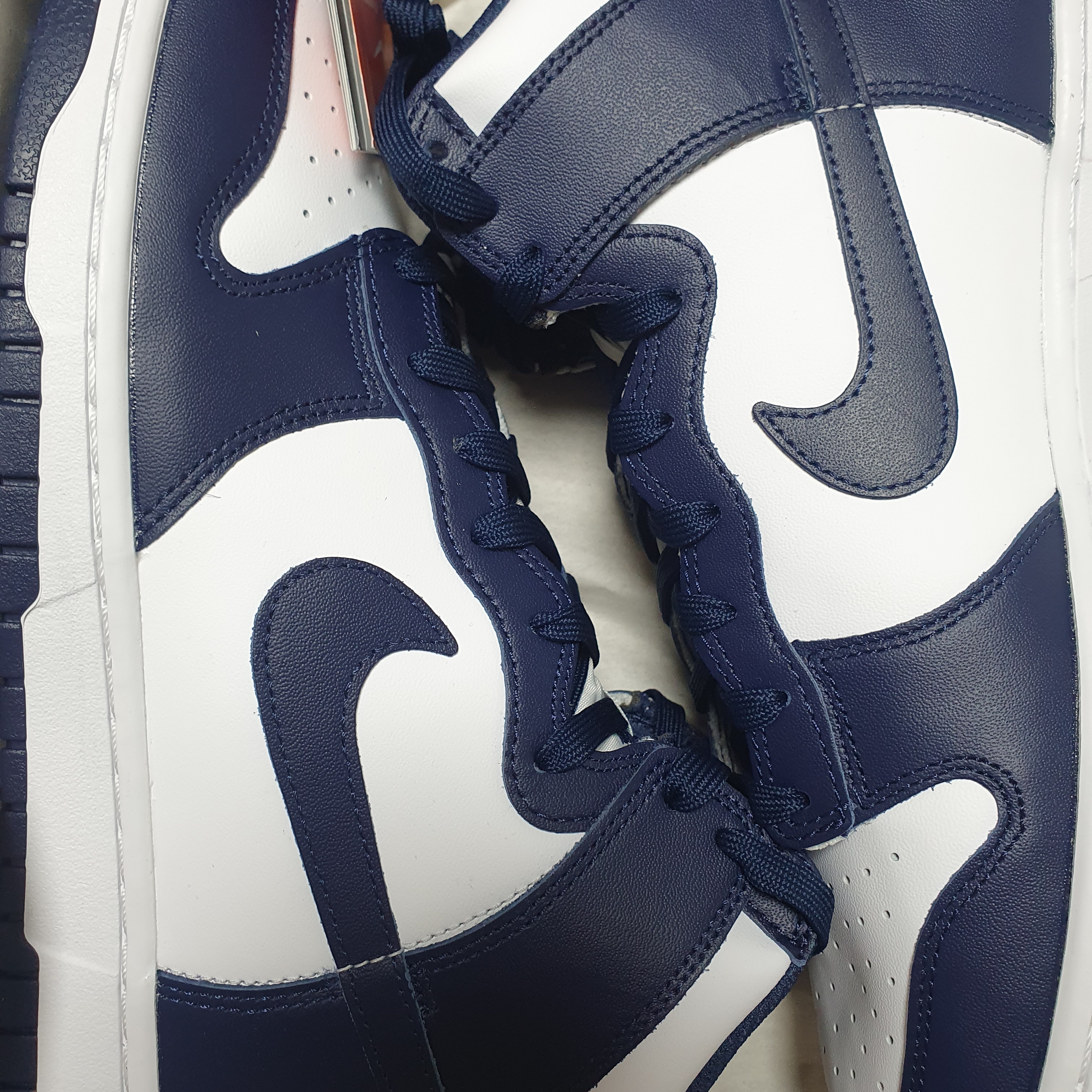 Nike Dunk High Retro Championship Navy 착용 스타일 - 2