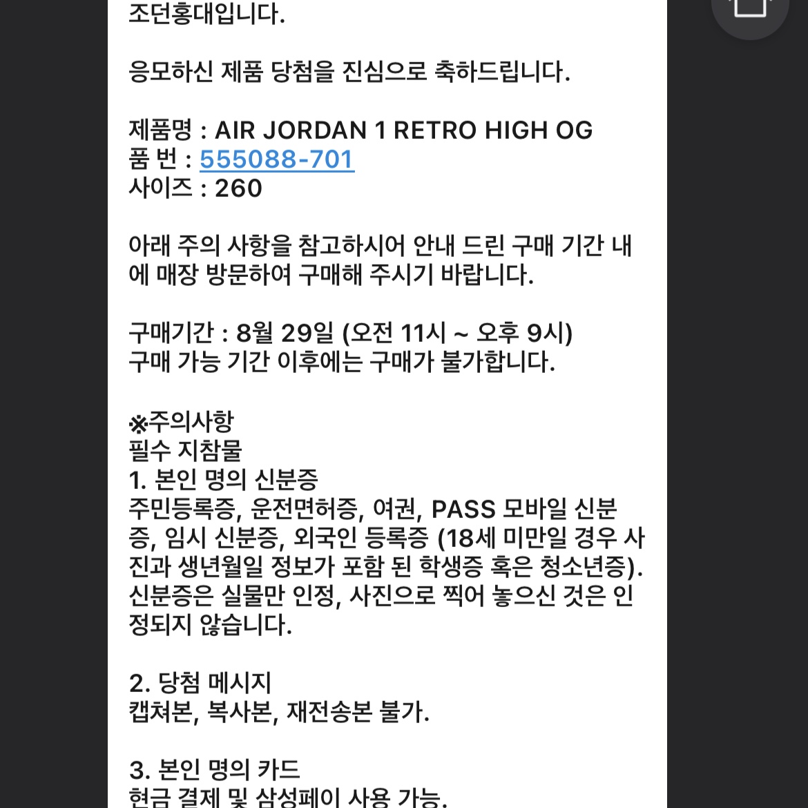 Jordan 1 Retro High OG Pollen 착용 스타일