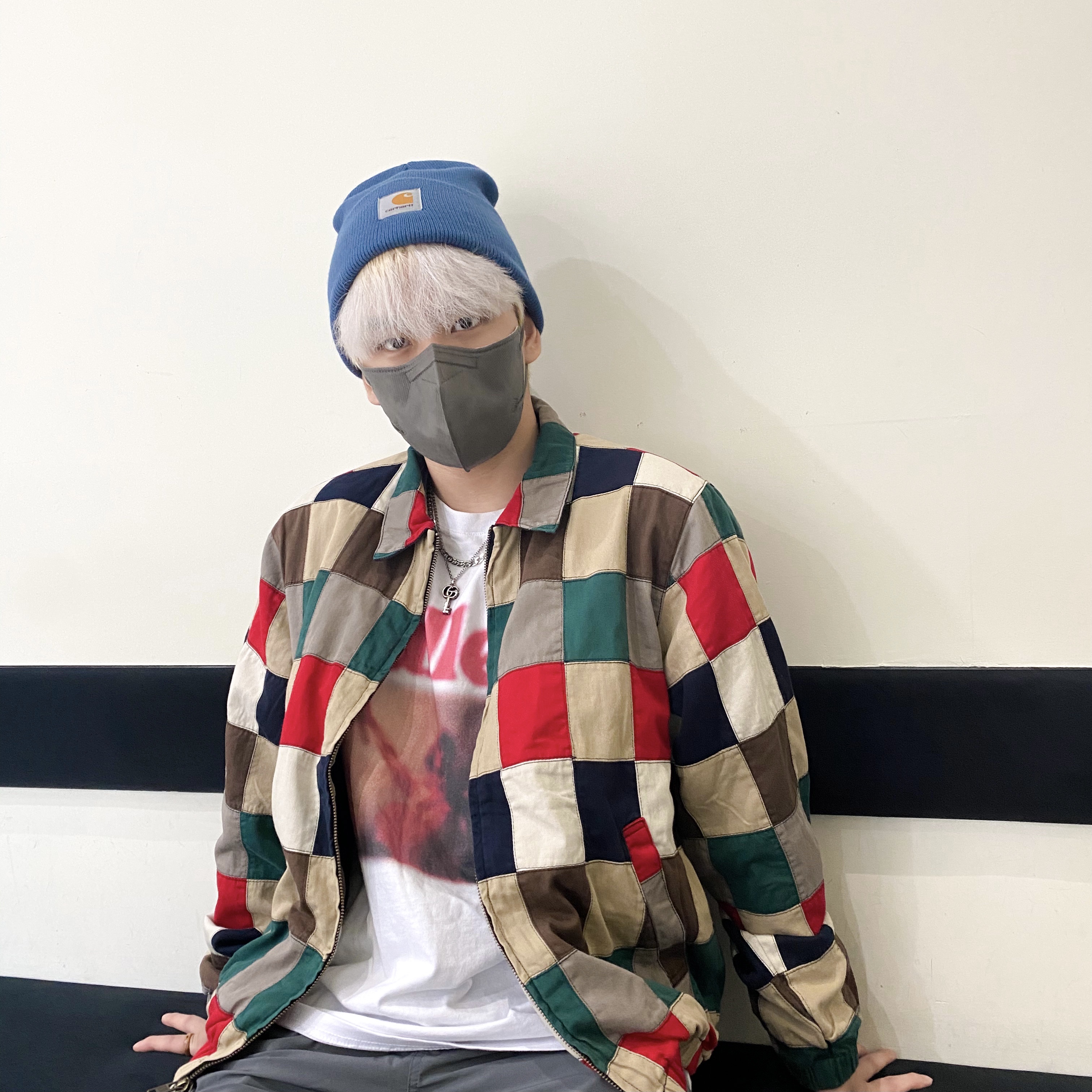 Supreme Patchwork Harrington Jacket Multi-Color - 19SS, Jordan 1 Mid Chicago 2020 착용 스타일