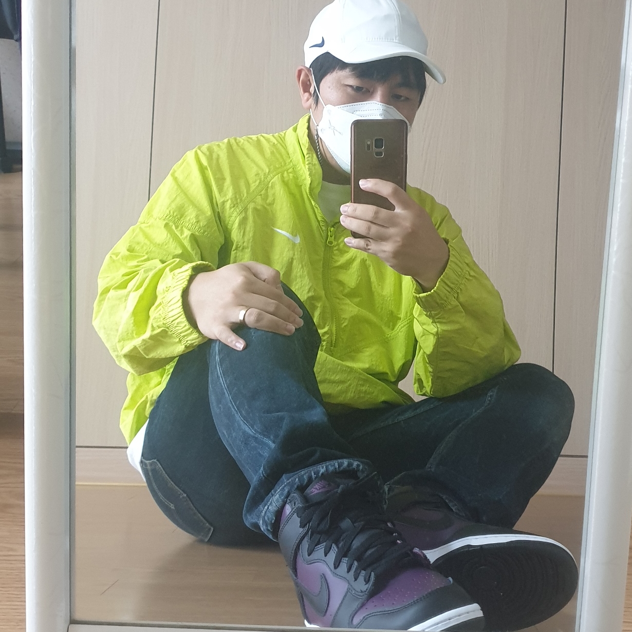 Nike x Fragment Dunk High Black, Nike x Drake Nocta Cardinal Stock Essential Cap White 착용 스타일