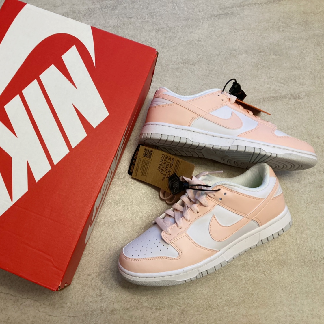 (W) Nike Dunk Low Next Nature Pale Coral 착용 스타일