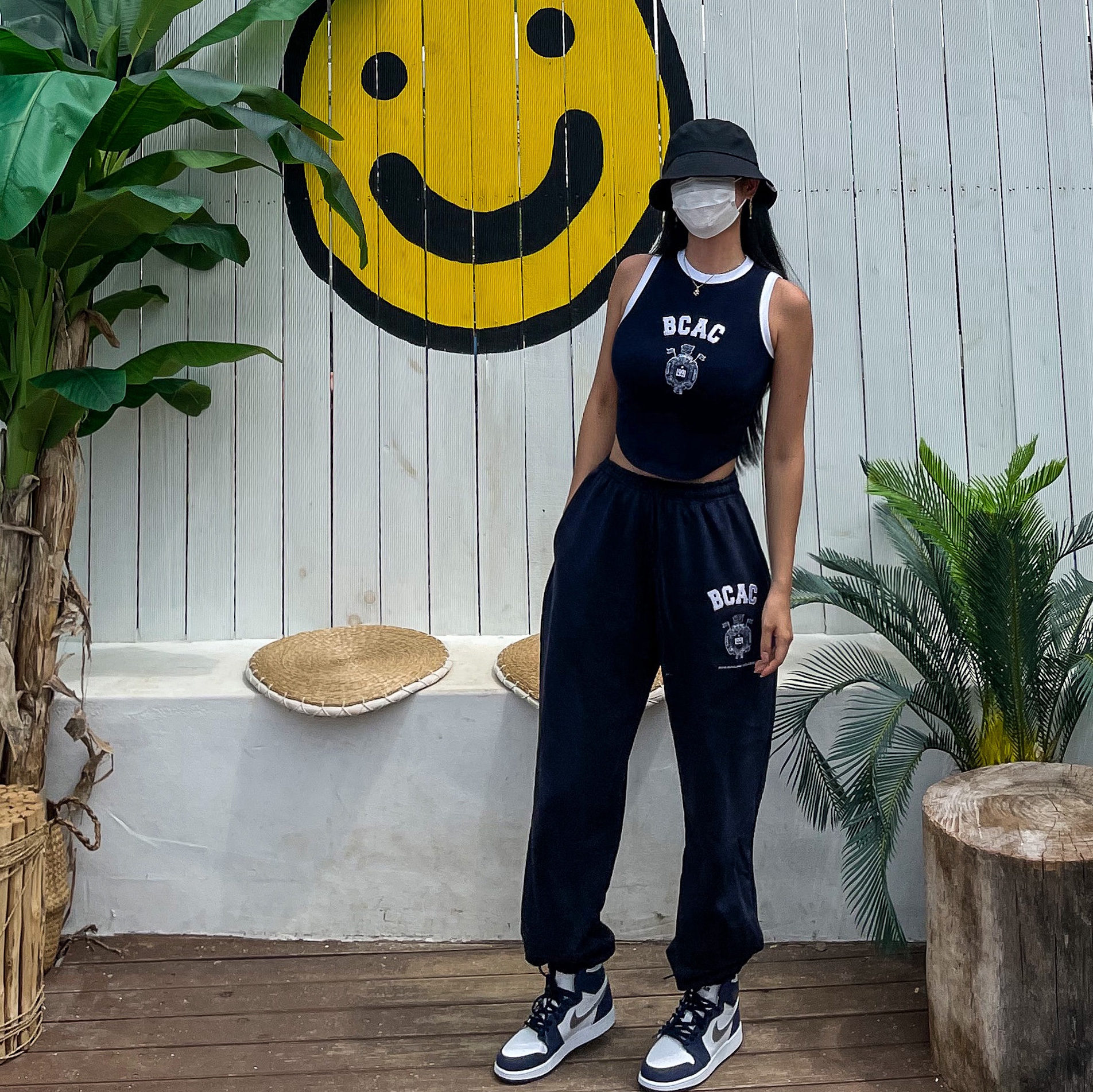 Jordan 1 Retro High OG CO.JP Midnight Navy, (GS) Jordan 1 Retro High OG CO.JP Midnight Navy 착용 스타일 - 1
