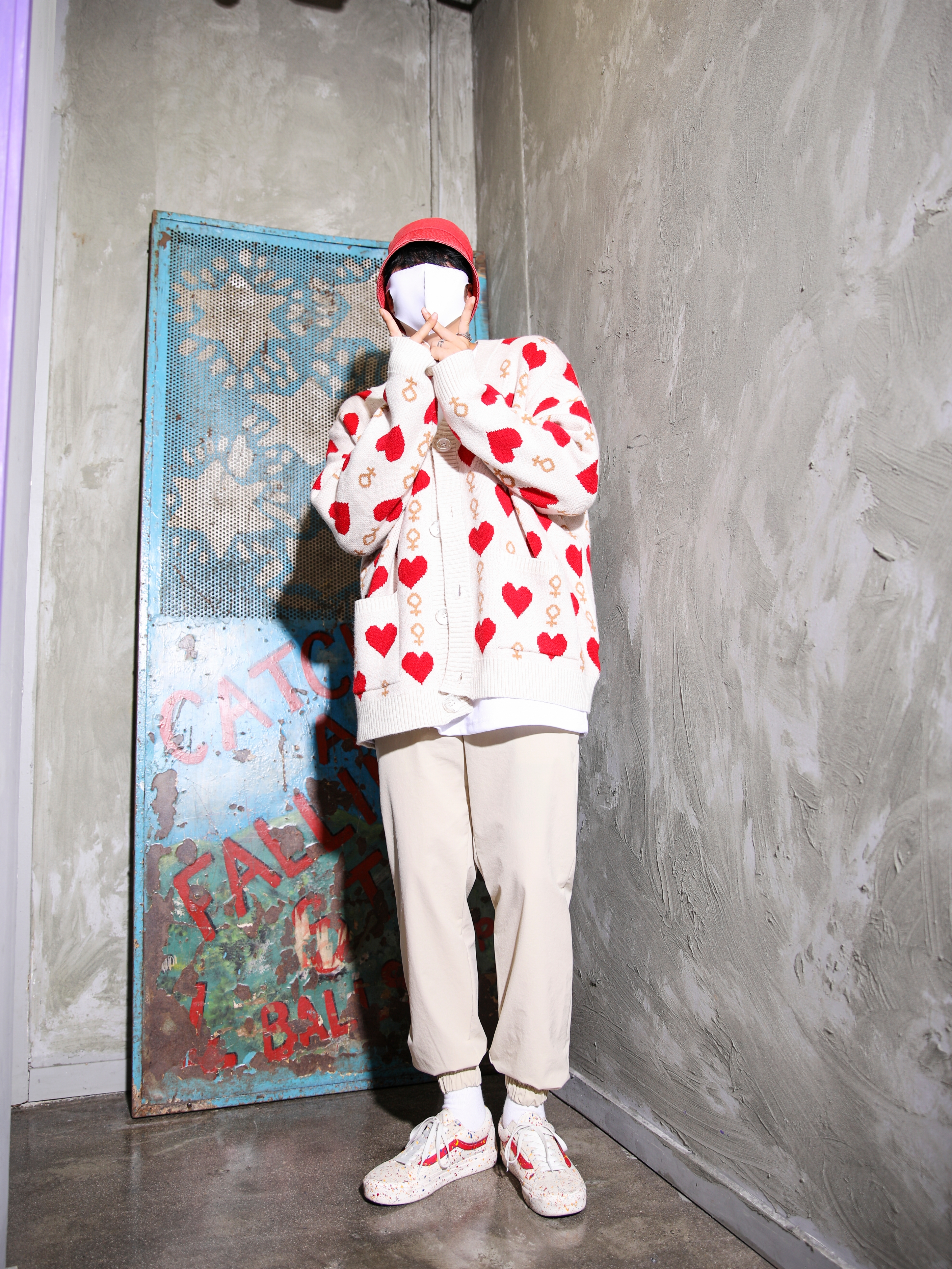 Vans Style 36 Marshmallow Racing Red 착용 스타일