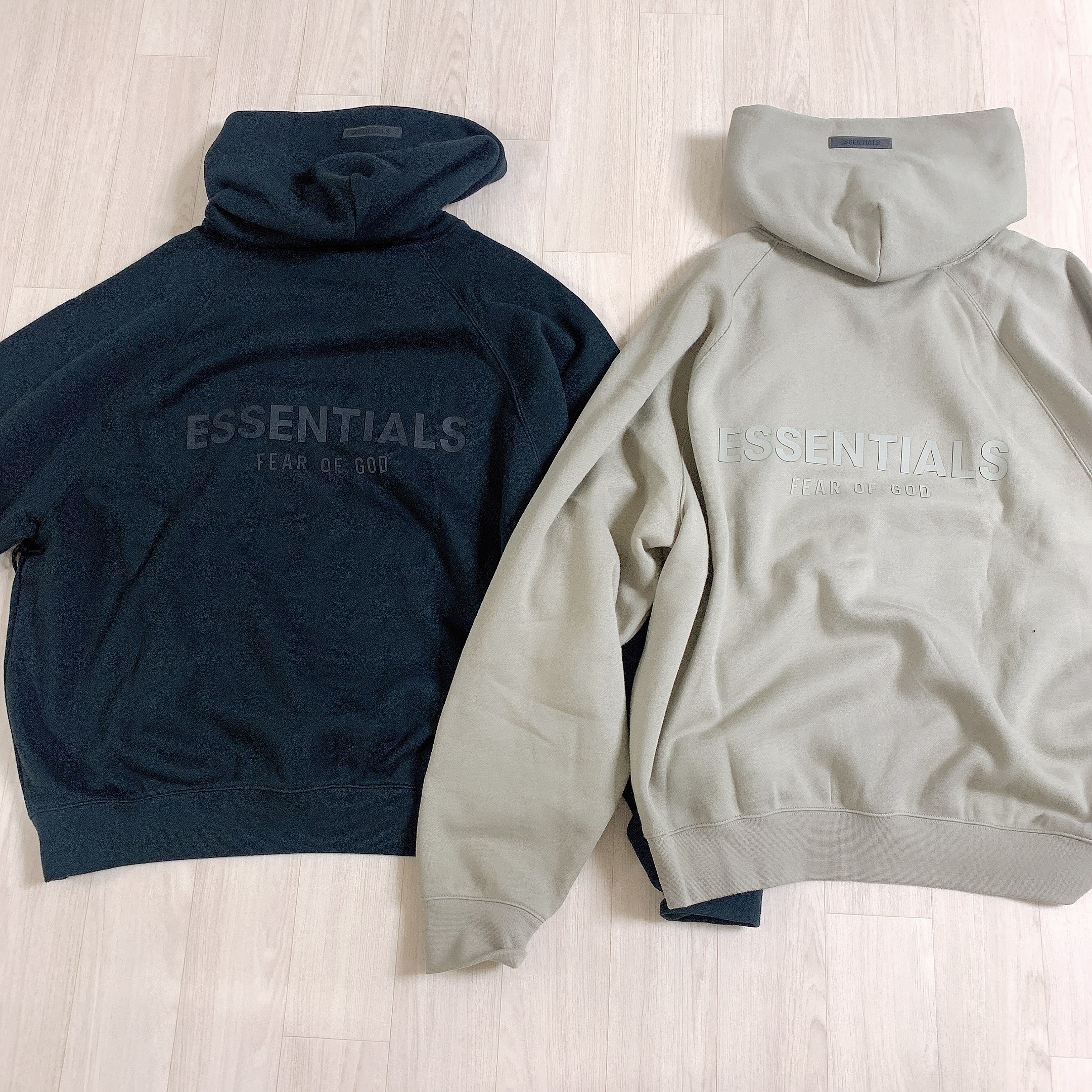 Essentials Pull-Over Hoodie Black - 21SS, Essentials Pull-Over Hoodie Moss - 21SS 착용 스타일