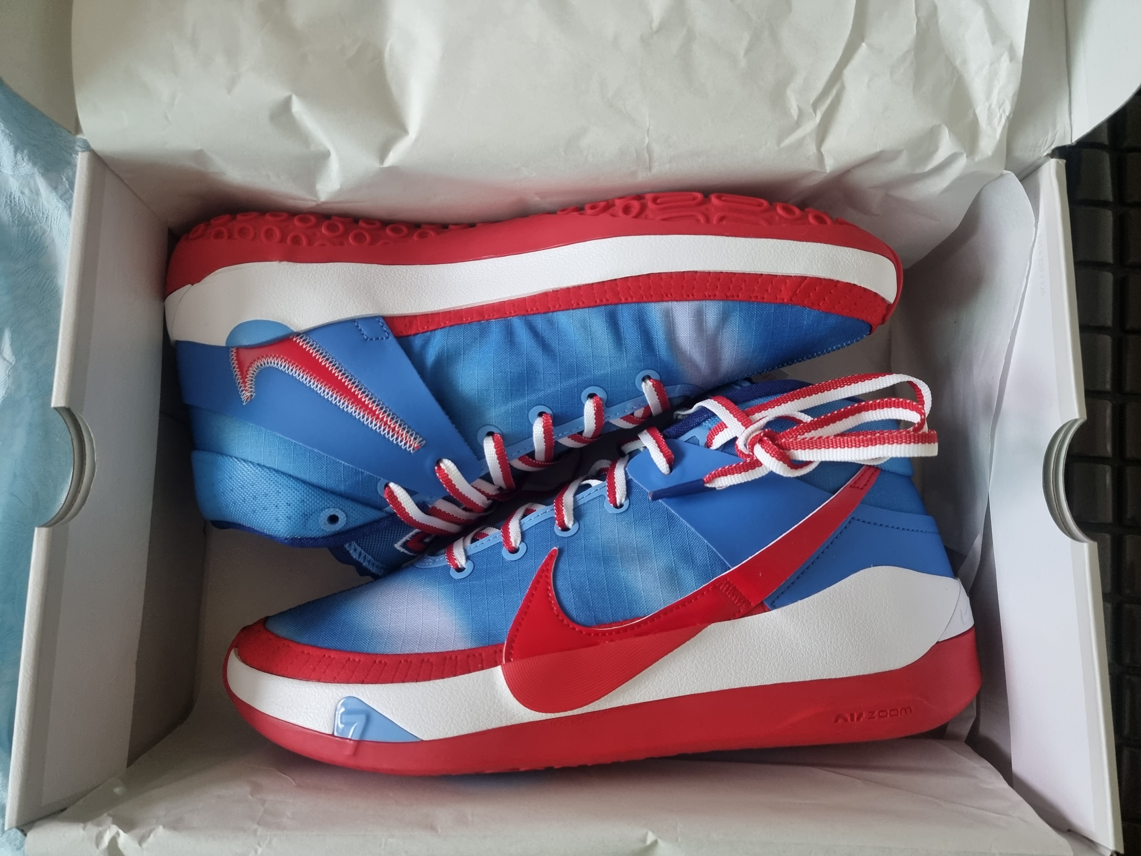 Nike KD 13 EP New Jersey Nets Hardwood Classics 착용 스타일
