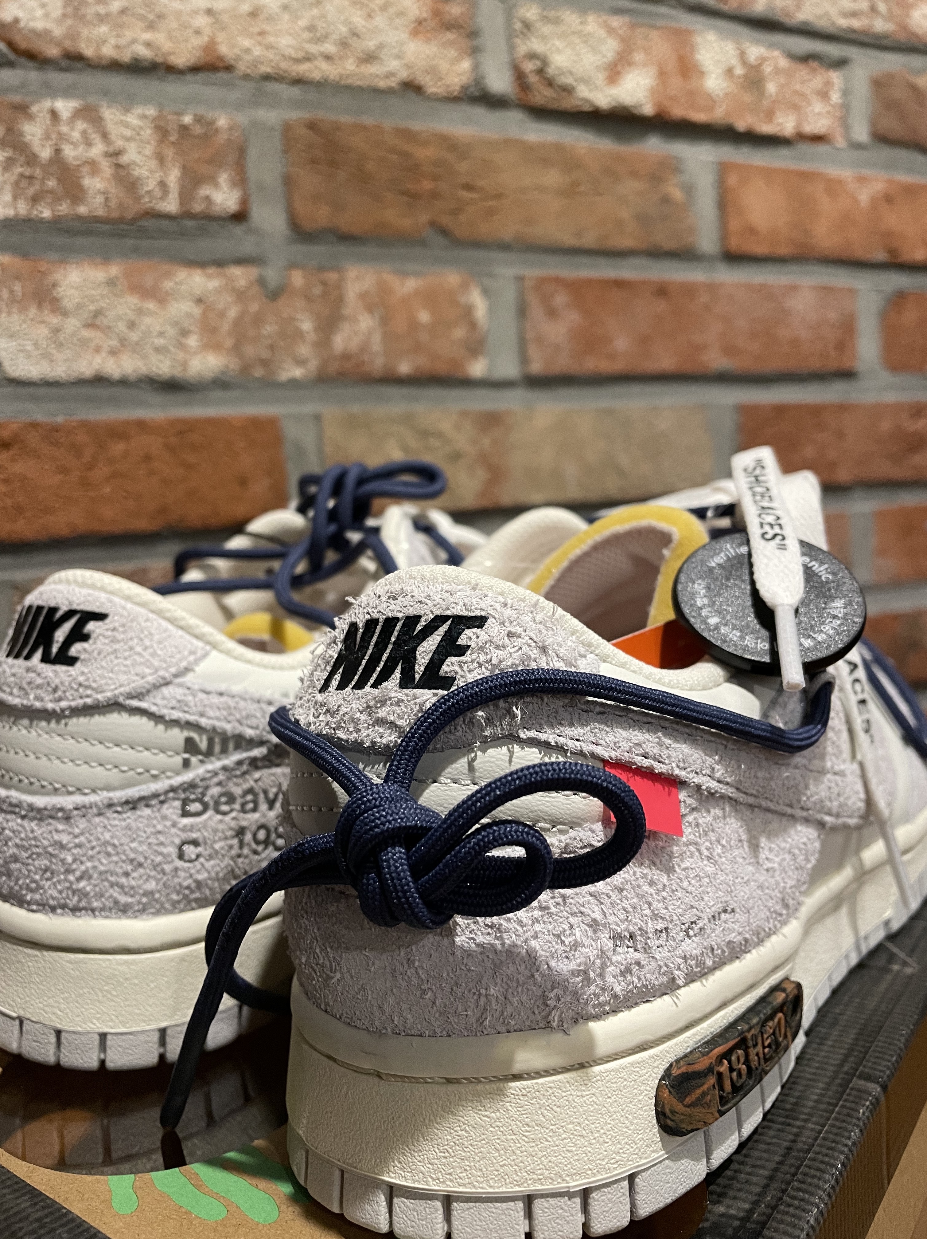 Nike x Off-White Dunk Low The 50 - Lot 18 착용 스타일 - 3
