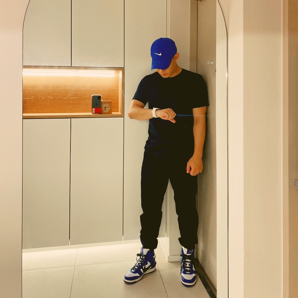 Nike x Ambush Dunk High Deep Royal Blue 착용 스타일
