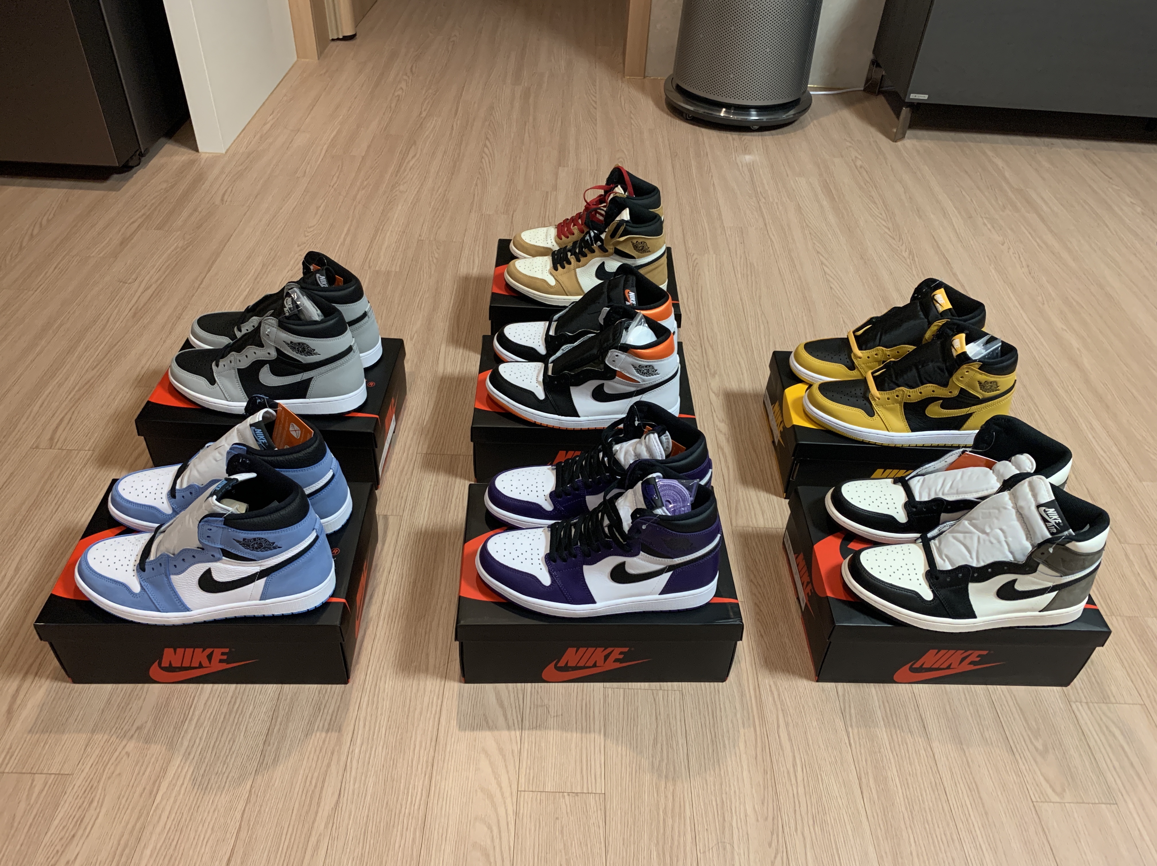 Jordan 1 Retro High OG Shadow 2.0, Jordan 1 Retro High OG University Blue 착용 스타일