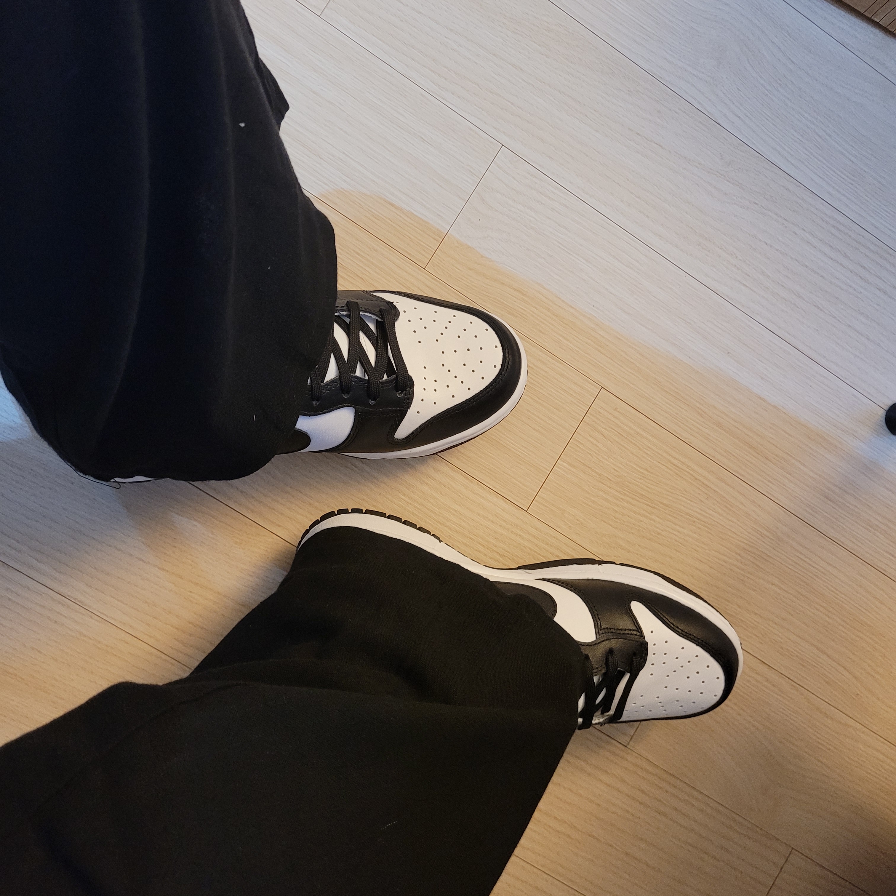 Nike Dunk High Retro Black and White, (W) Nike Dunk High Black and White 착용 스타일 - 3