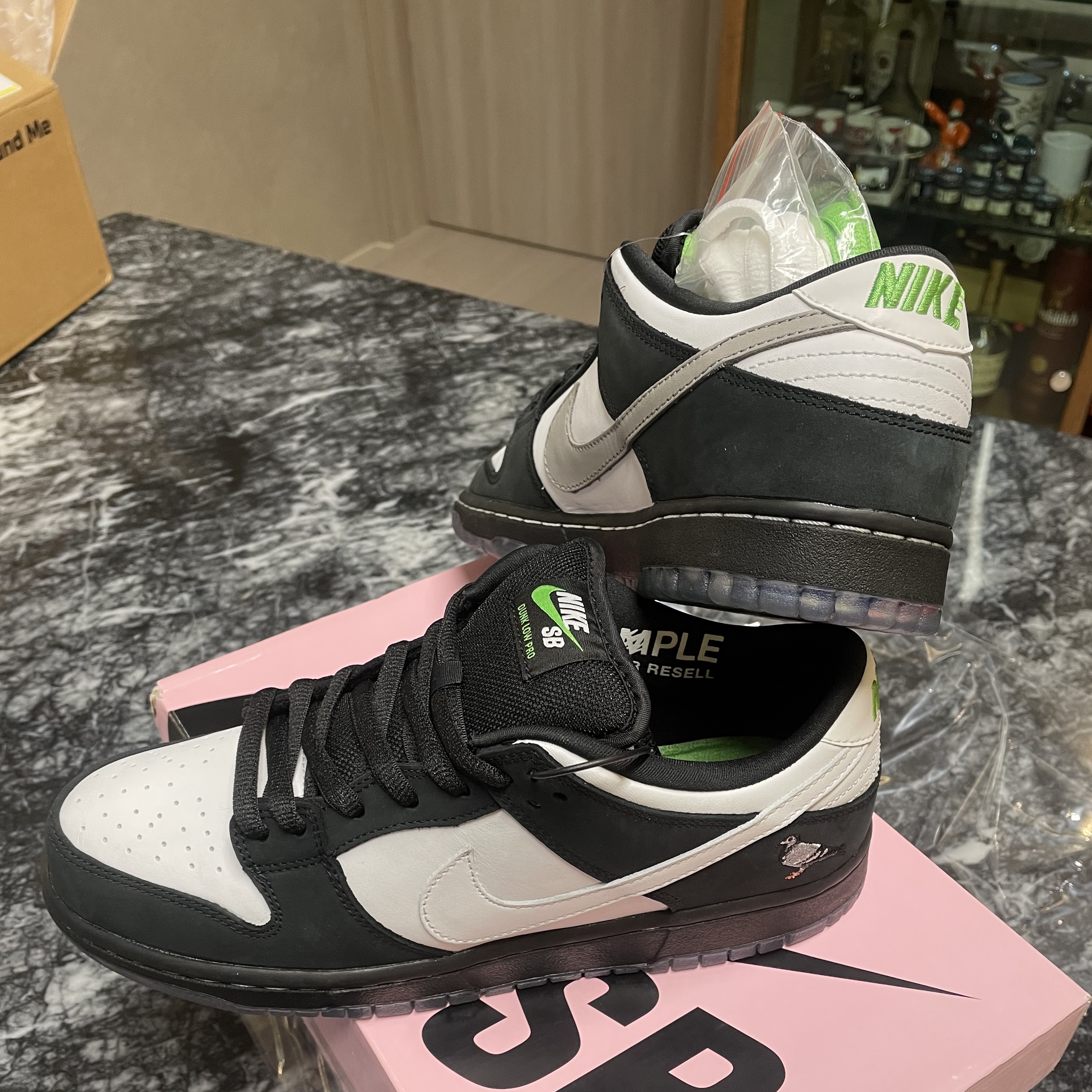 Nike x Staple SB Dunk Low Panda Pigeon 착용 스타일 - 5