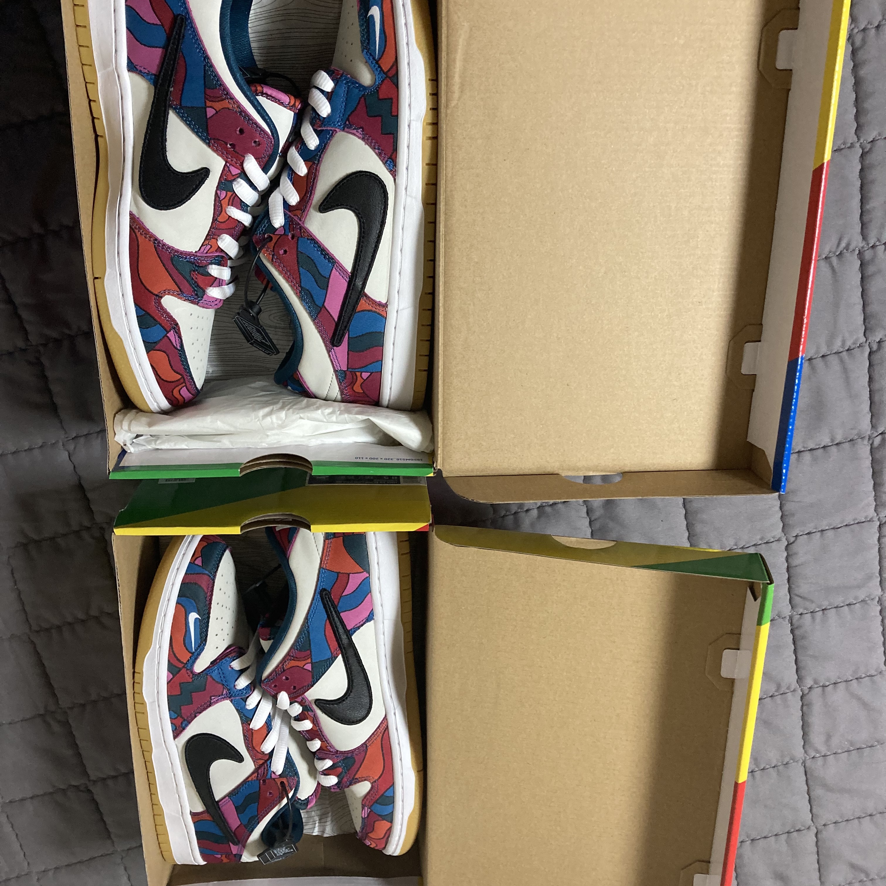 Nike x Parra SB Dunk Low Pro Abstract Art 착용 스타일 - 4