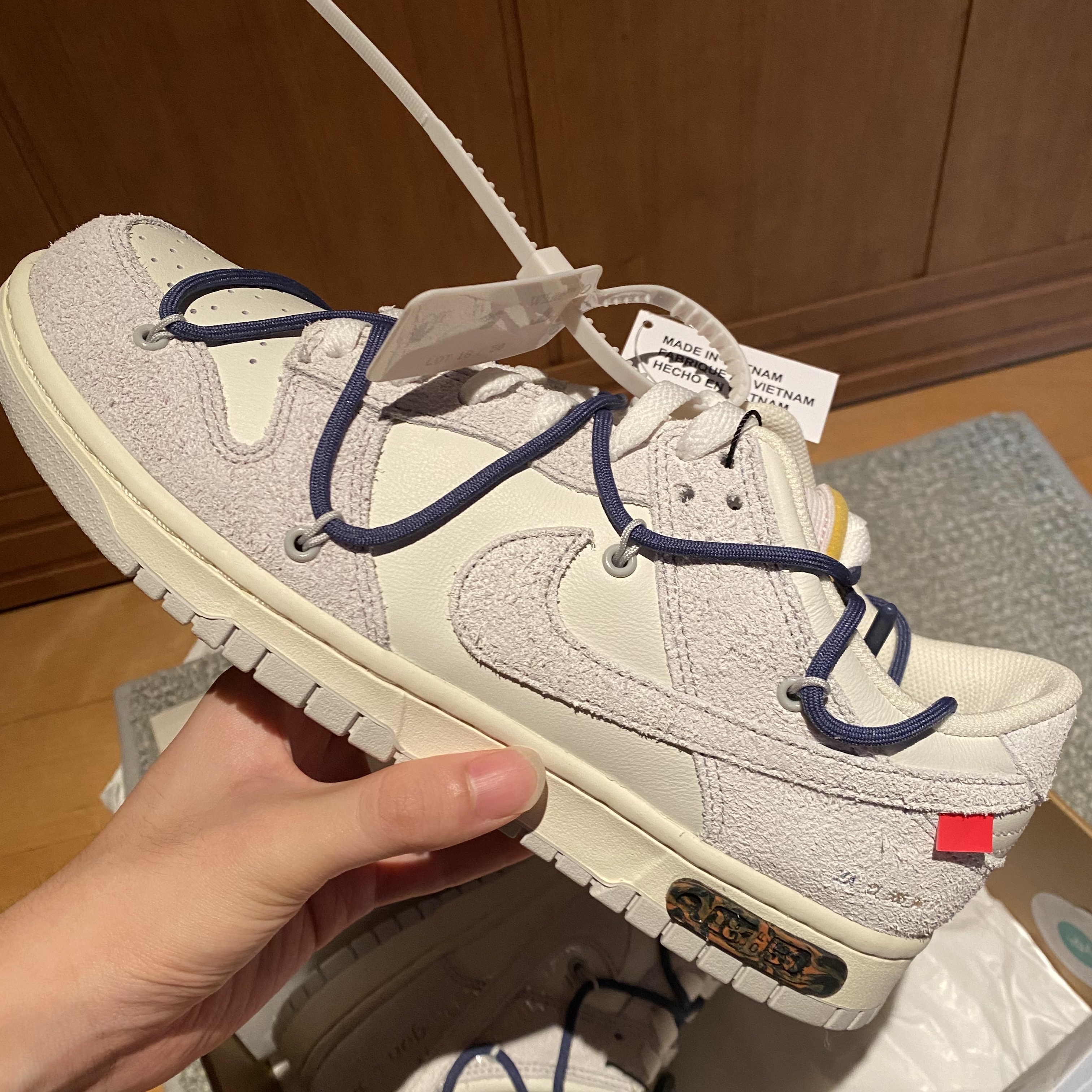 Nike x Off-White Dunk Low The 50 - Lot 18 착용 스타일 - 2