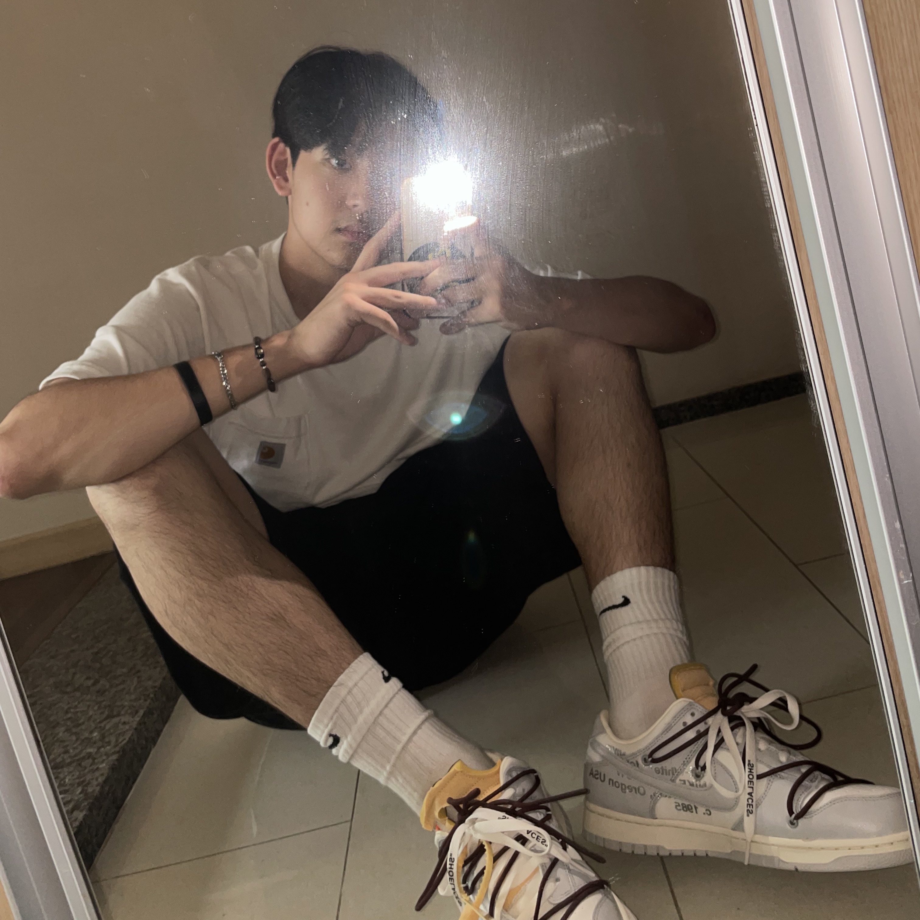 Nike x Off-White Dunk Low The 50 - Lot 46 착용 스타일 - 1