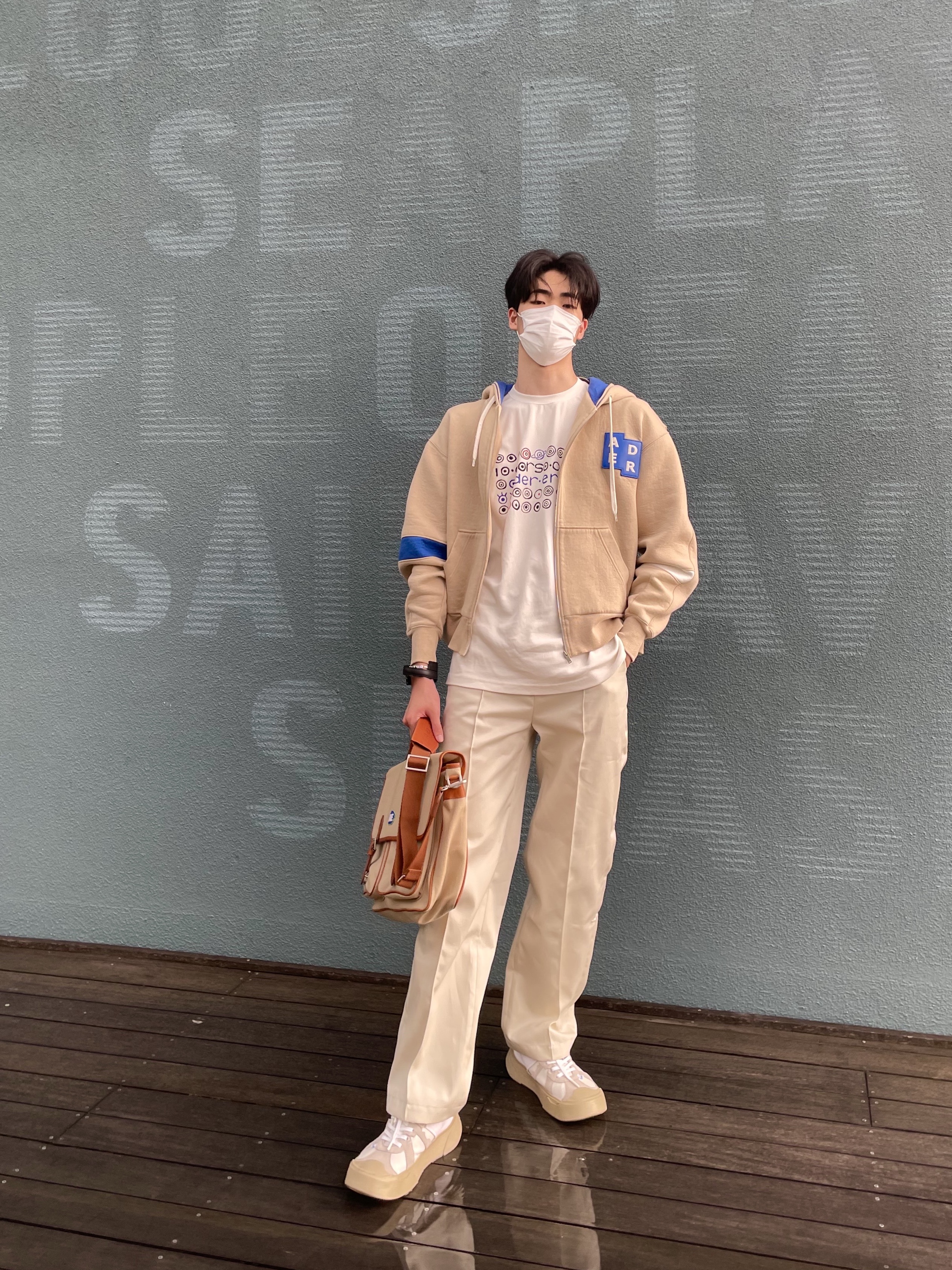 Camper x Ader Error Proto-240-S Cinder German Shoes 착용 스타일 - 3