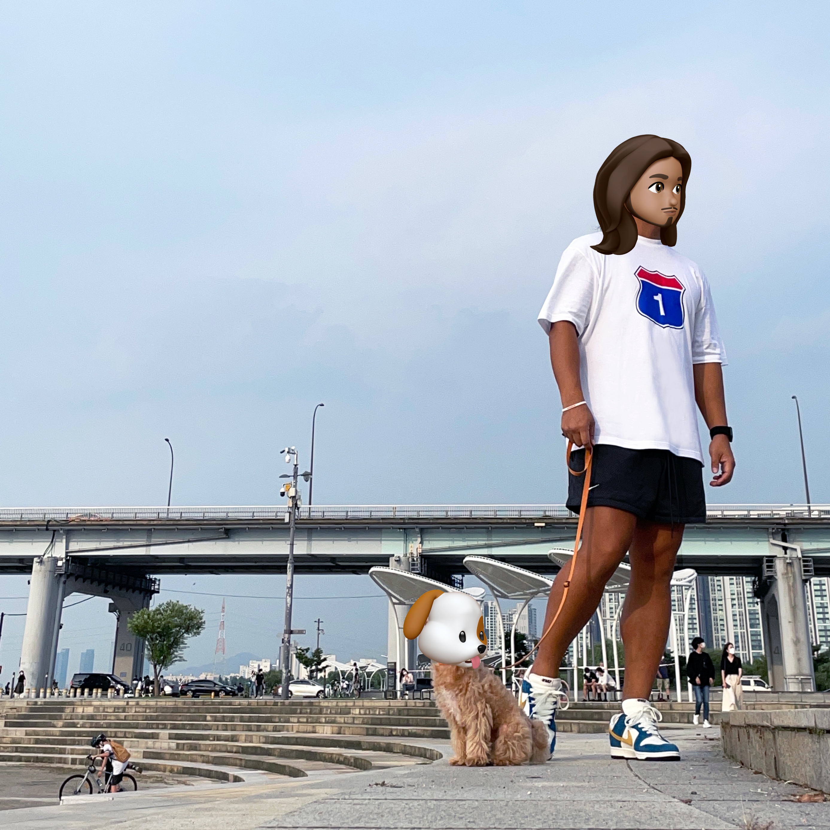 Nike x Kasina Dunk Low 80's Bus, Nike x Fear of God Basketball Shorts Off Noir 착용 스타일 - 2