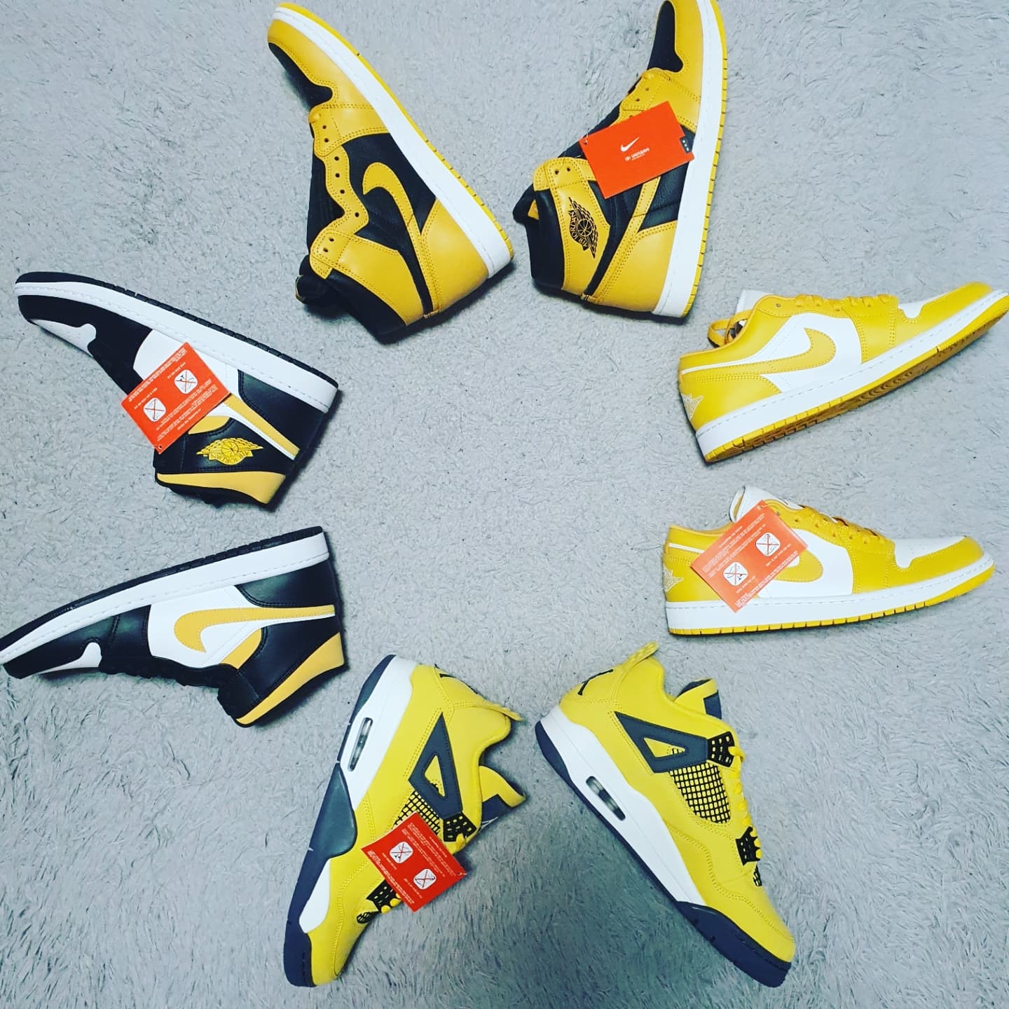 Jordan 1 Retro High OG Pollen, Jordan 1 Low Pollen 착용 스타일
