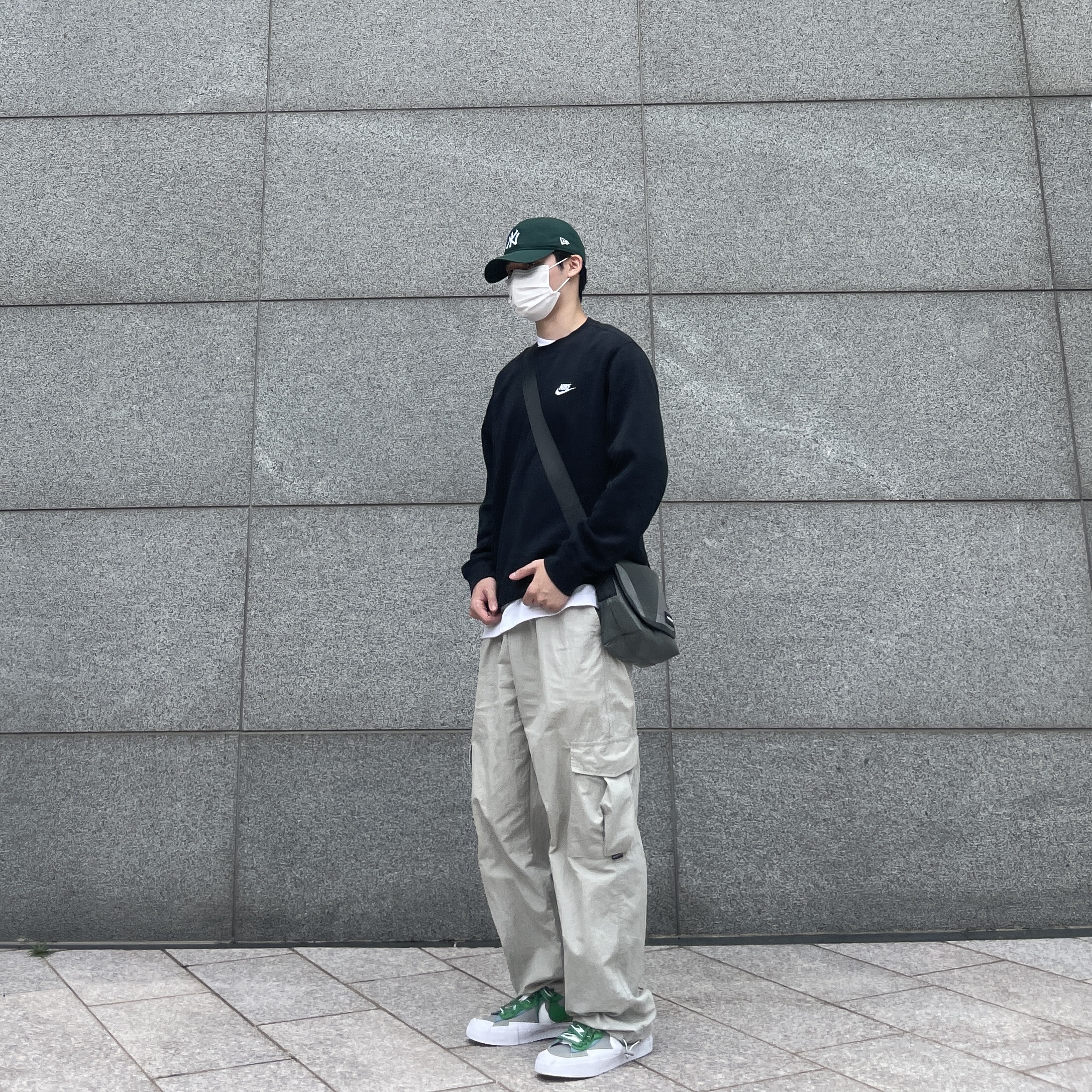 Nike x Sacai Blazer Low Classic Green 착용 스타일