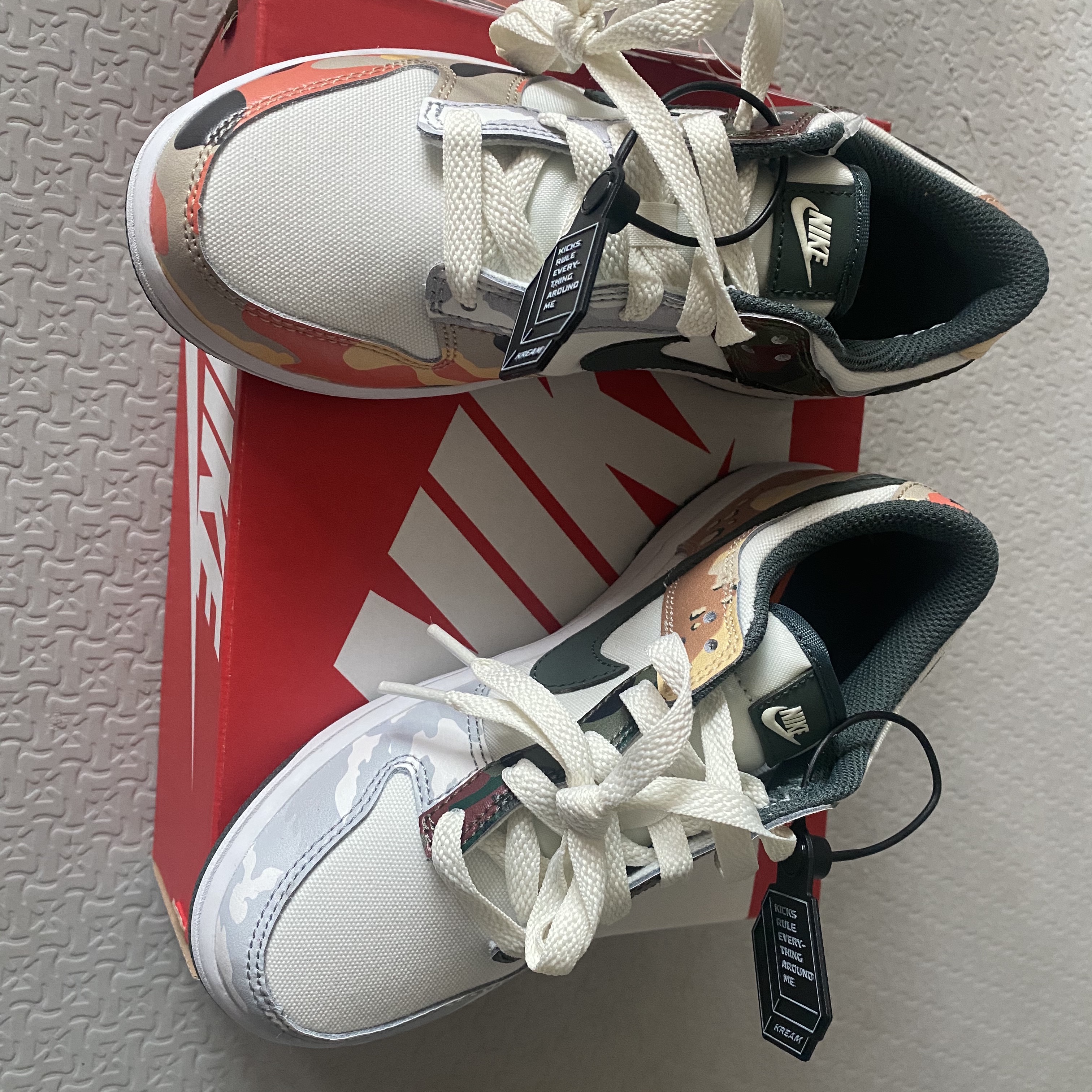 (PS) Nike Dunk Low SE Sail Multi Camo 착용 스타일