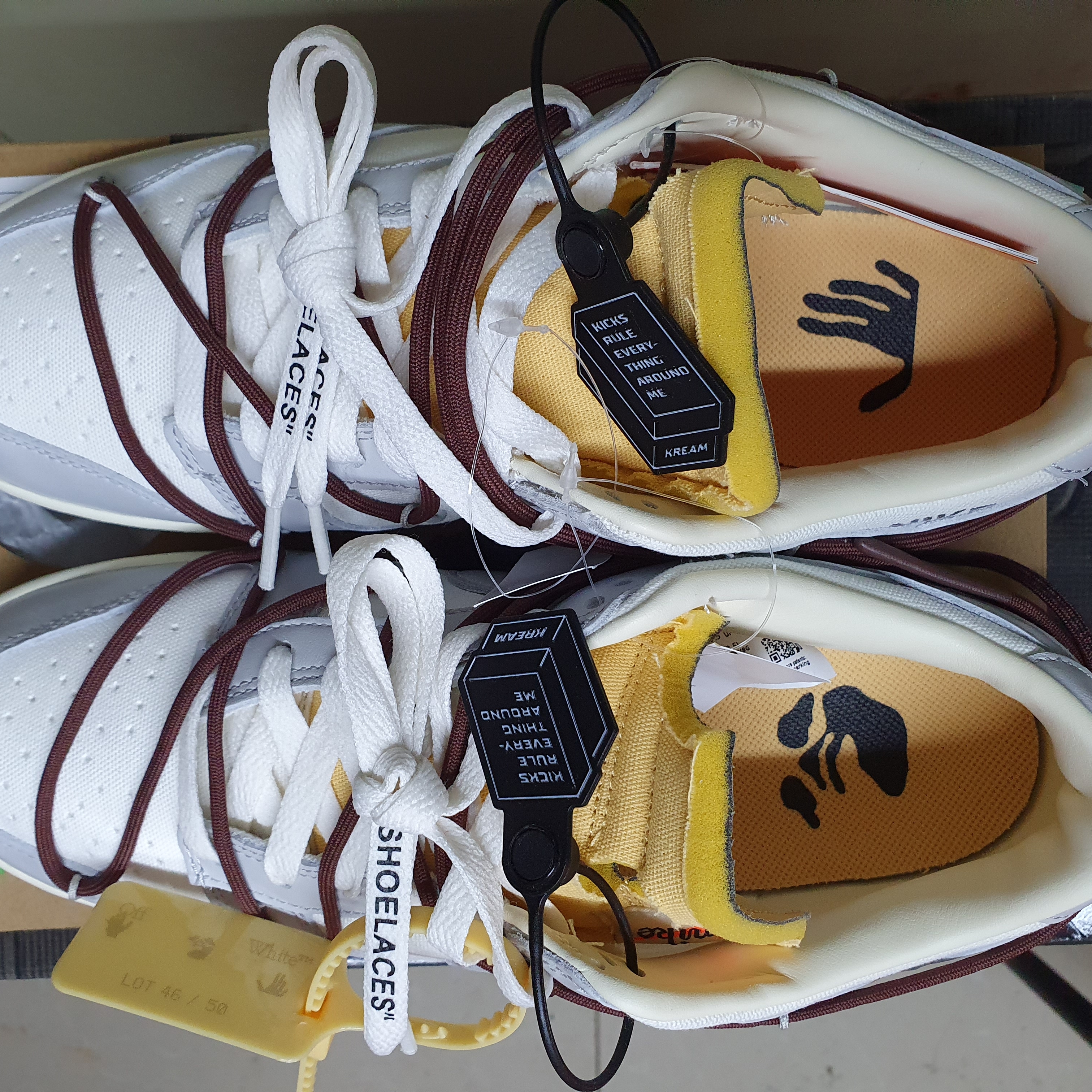Nike x Off-White Dunk Low The 50 - Lot 46 착용 스타일 - 4
