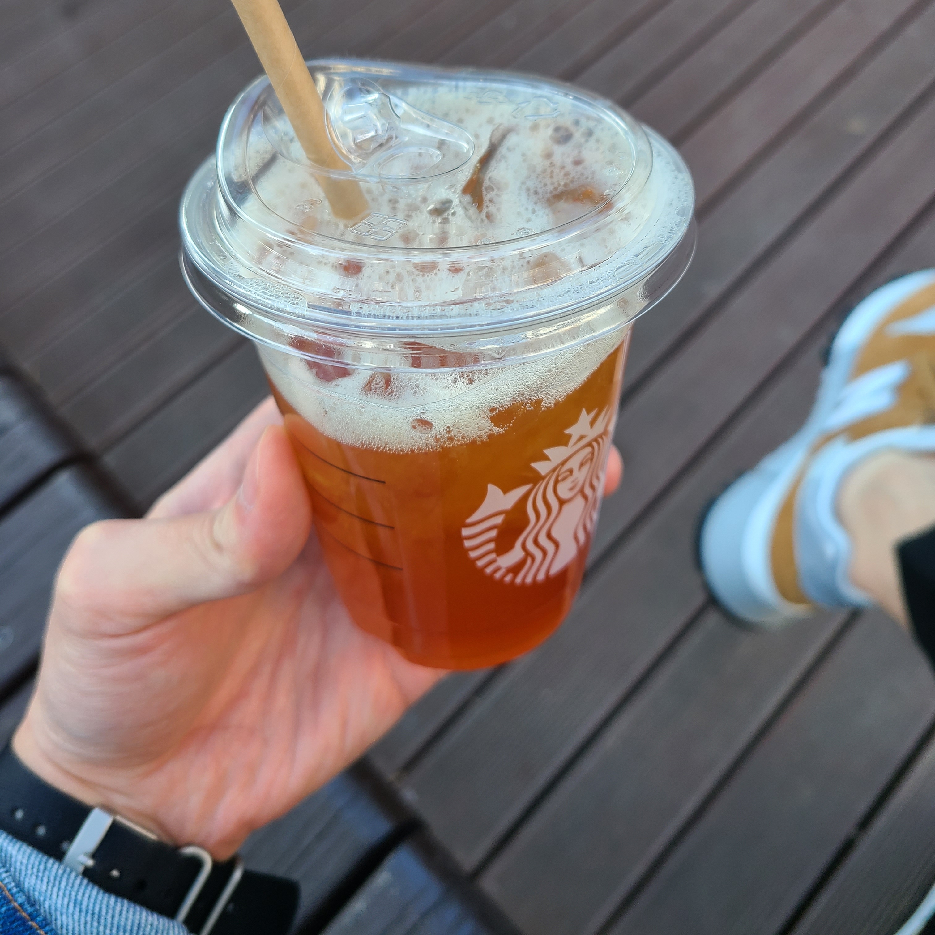 New Balance R_C 1300 Workwear Brown 착용 스타일 - 2