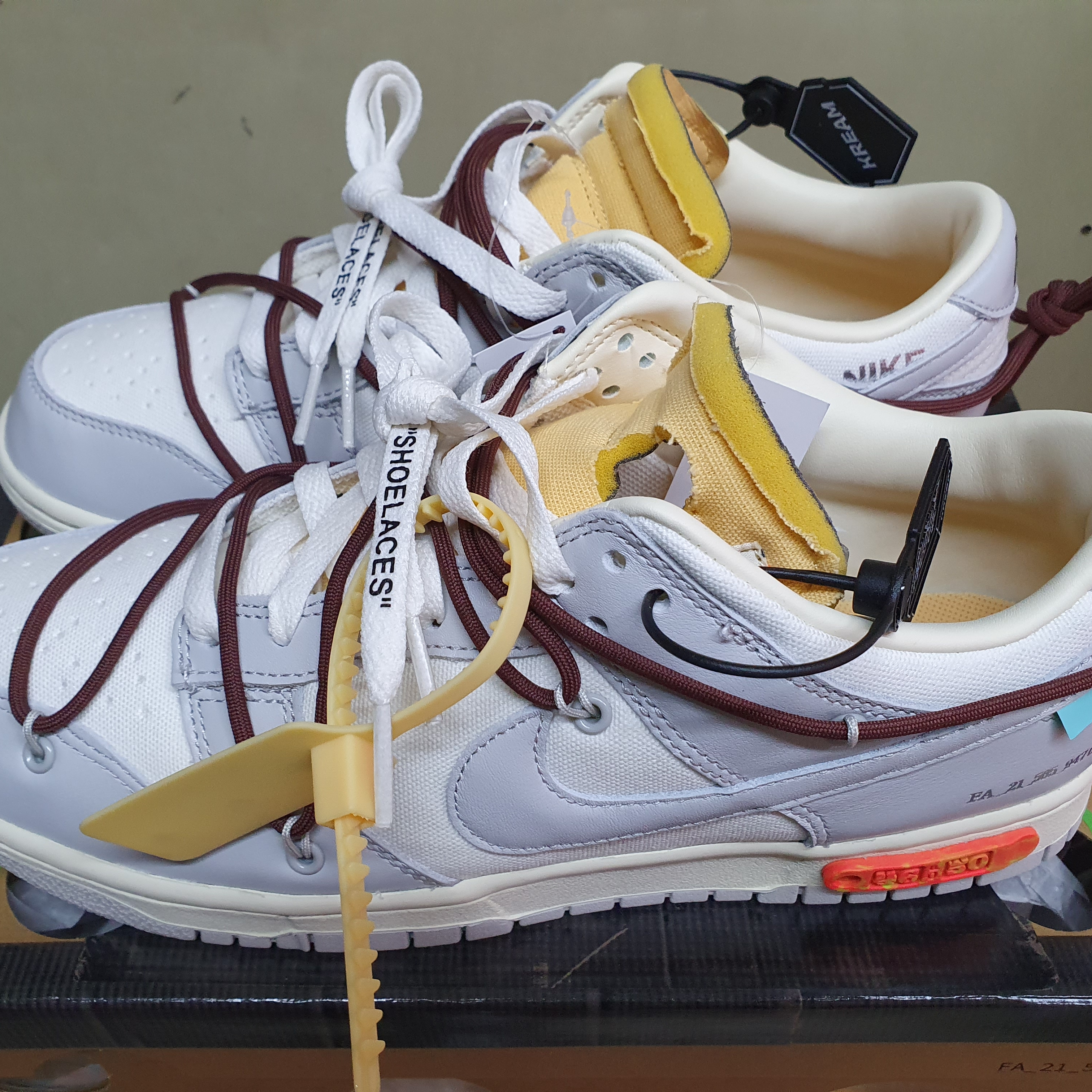 Nike x Off-White Dunk Low The 50 - Lot 46 착용 스타일 - 3