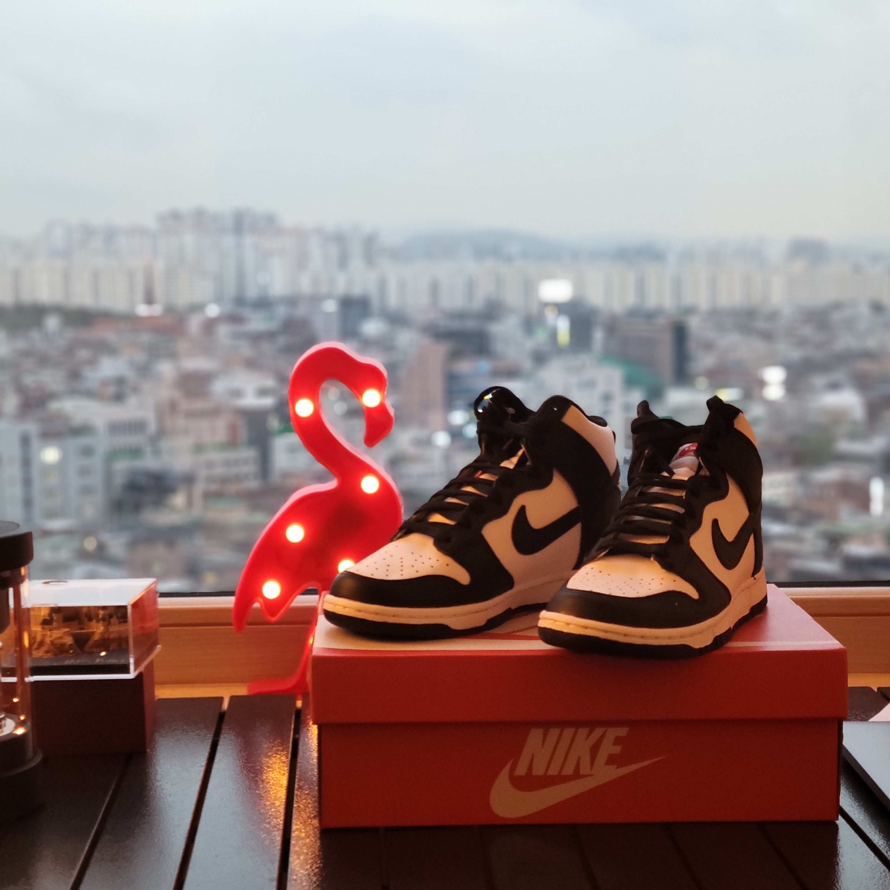Nike Dunk High Retro Black and White, (W) Nike Dunk High Black and White 착용 스타일 - 2