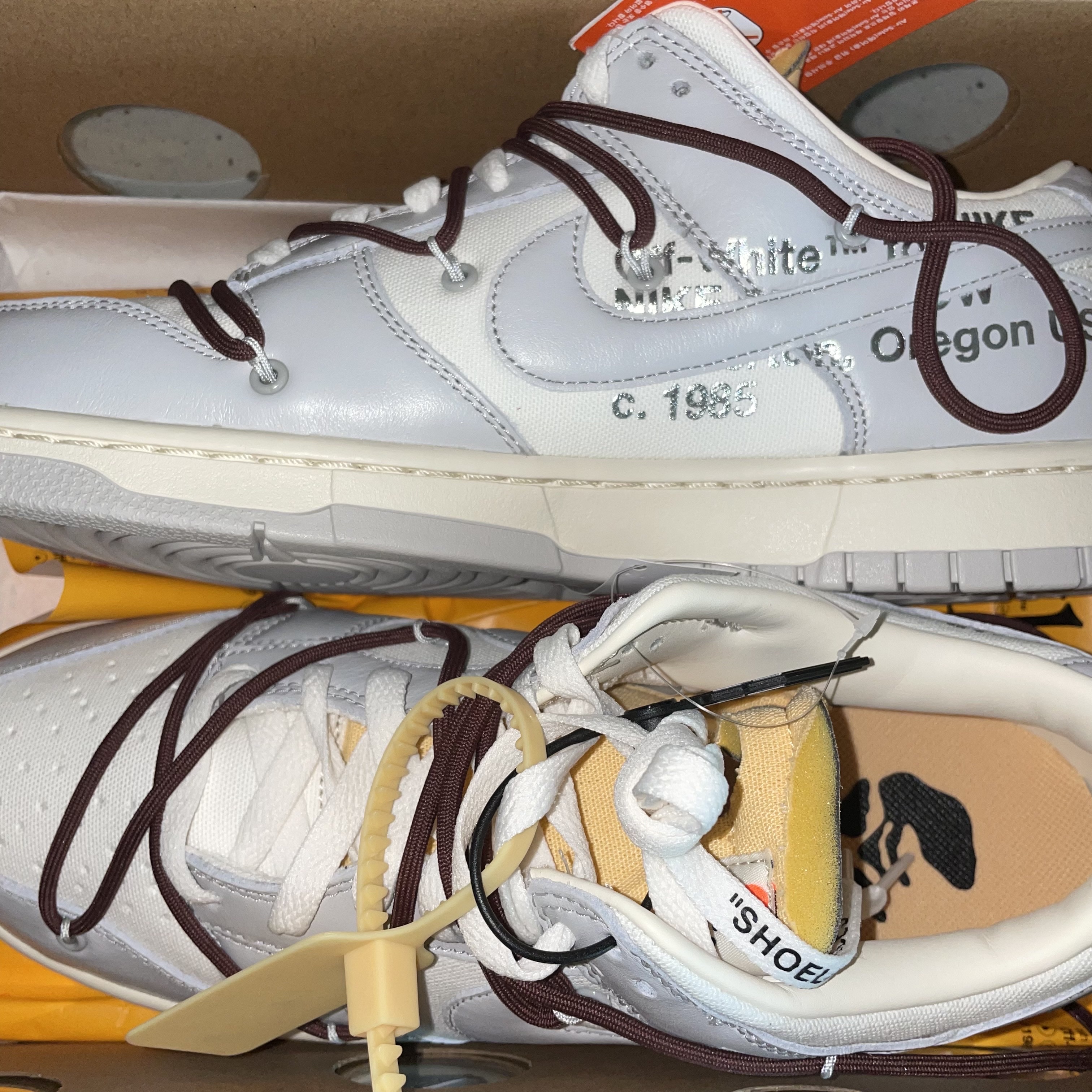 Nike x Off-White Dunk Low The 50 - Lot 46 착용 스타일 - 3