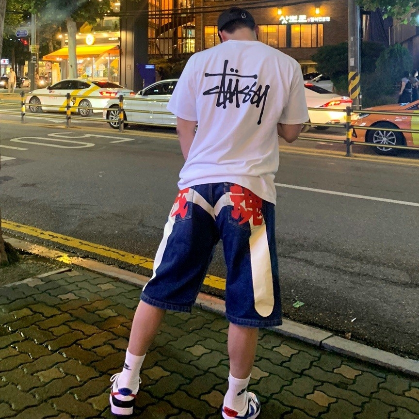 Stussy Basic Stussy T-Shirt White 2021, Nike Dunk Low SE Seoul 착용 스타일