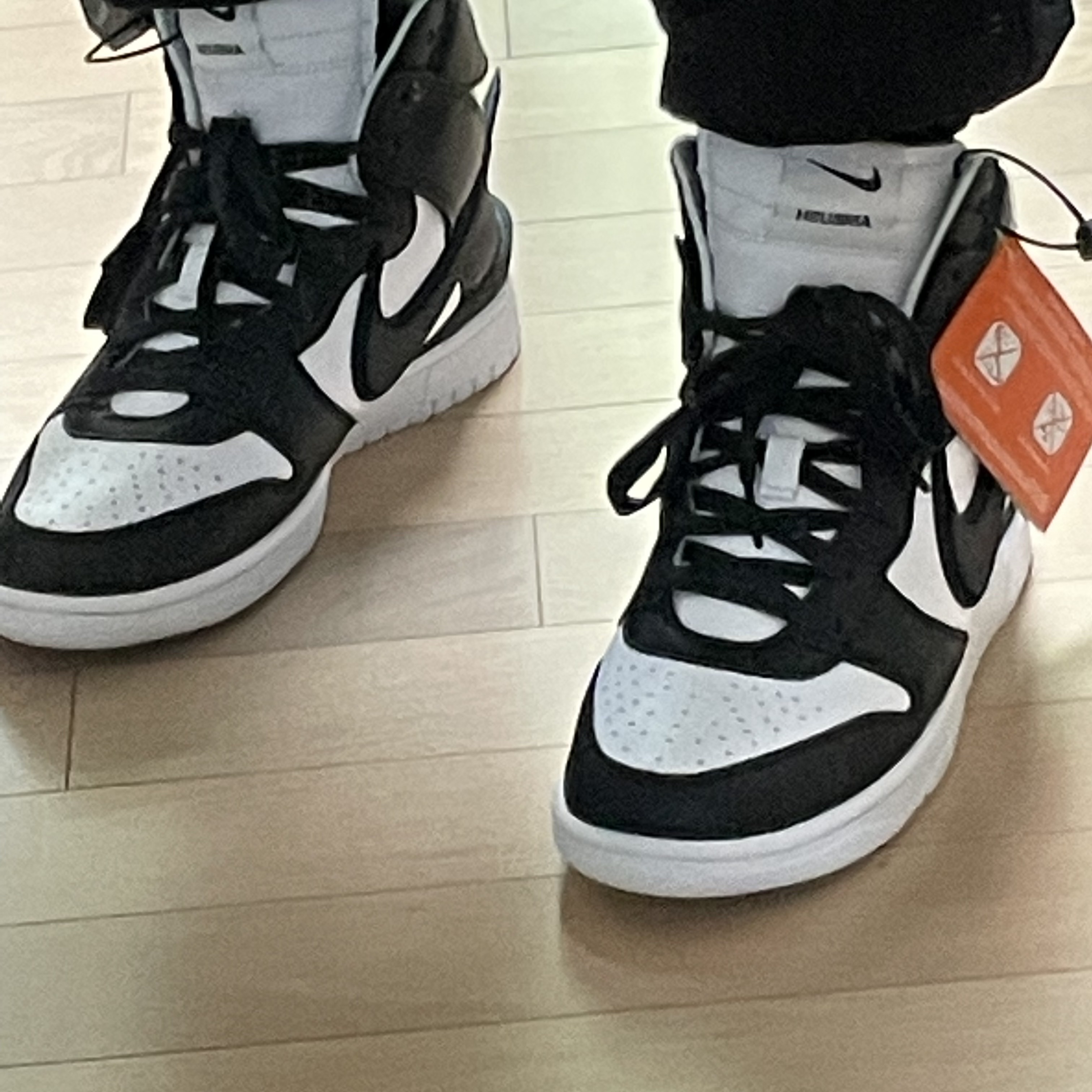 Nike x Ambush Dunk High Black 착용 스타일 - 4