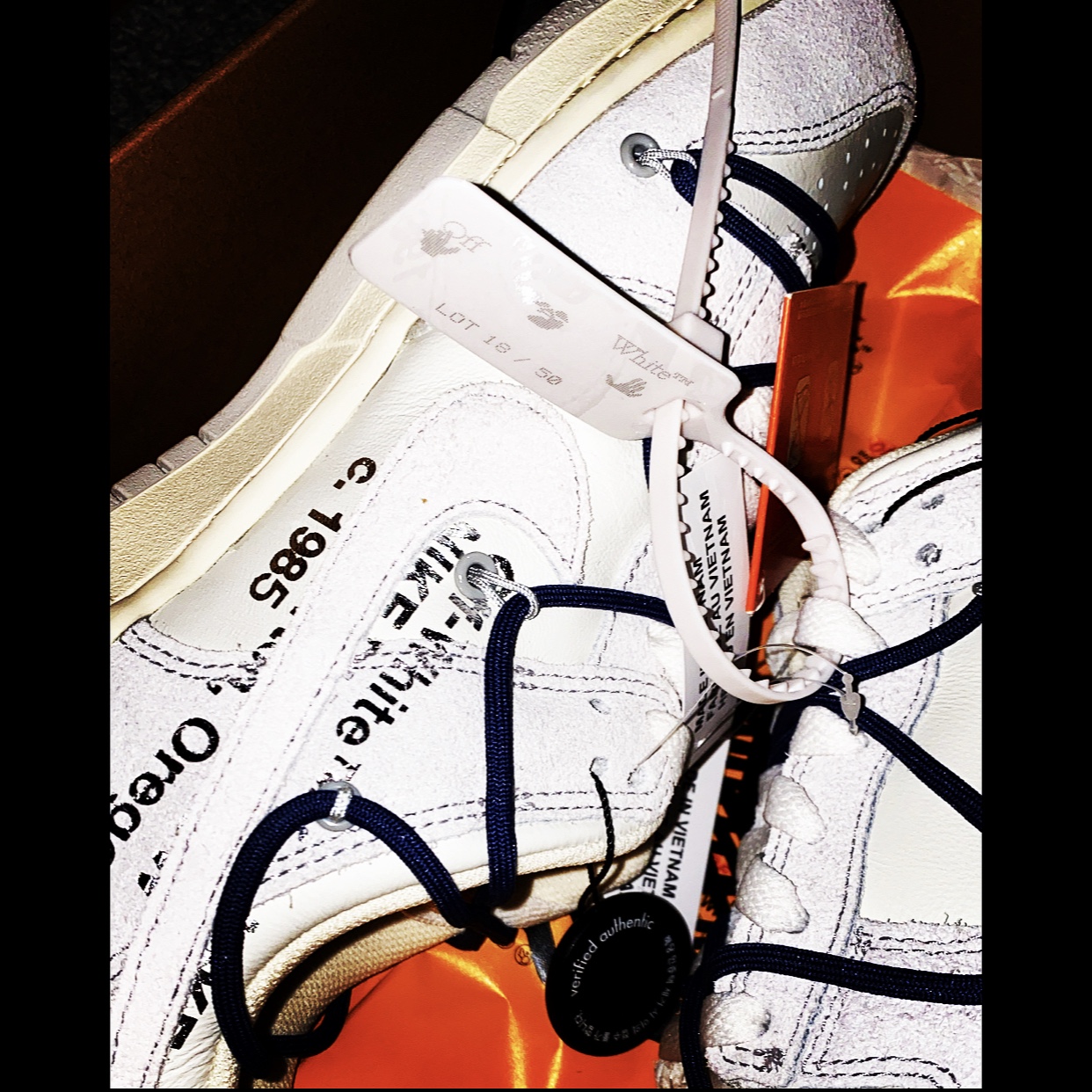 Nike x Off-White Dunk Low The 50 - Lot 18 착용 스타일 - 1