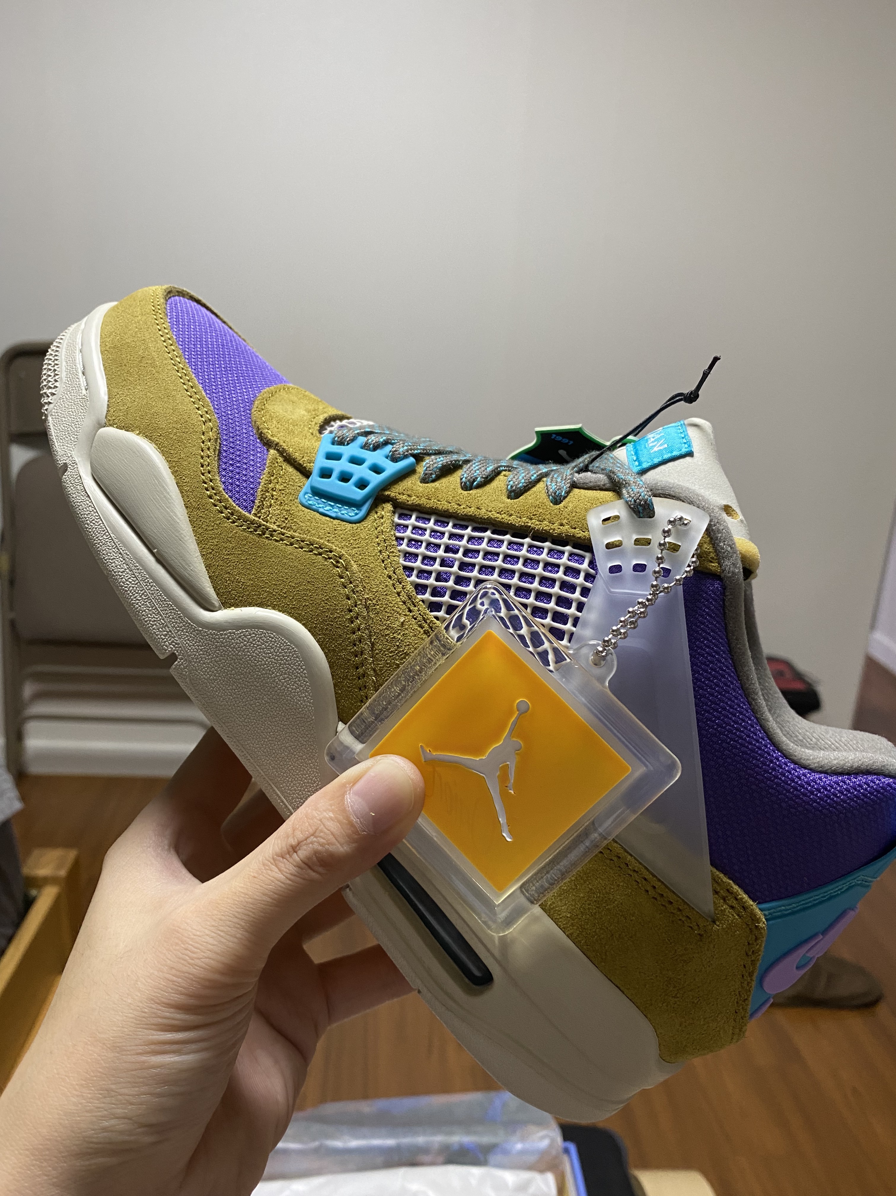Jordan 4 x Union Retro SP Desert Moss 착용 스타일