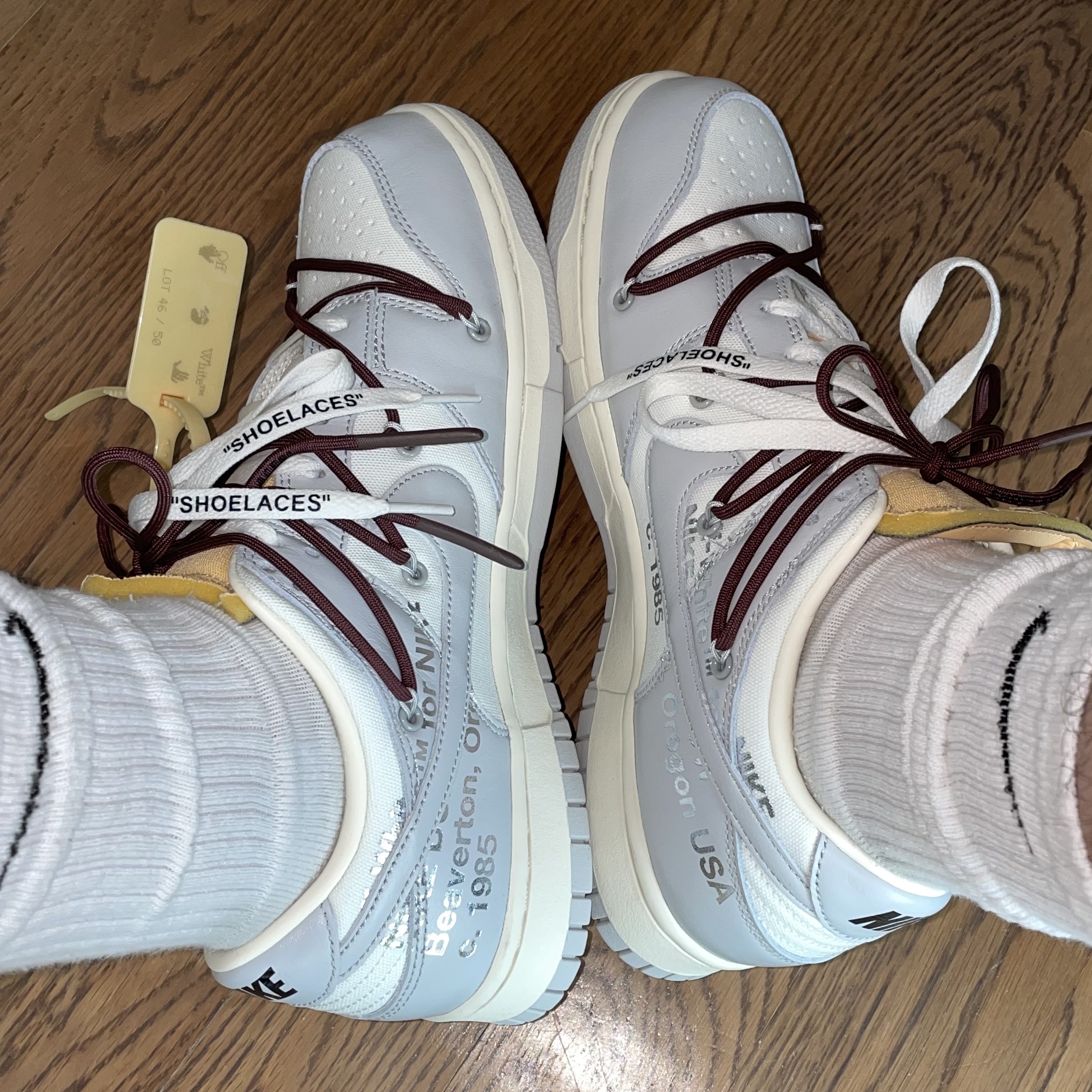 Nike x Off-White Dunk Low The 50 - Lot 46 착용 스타일 - 4