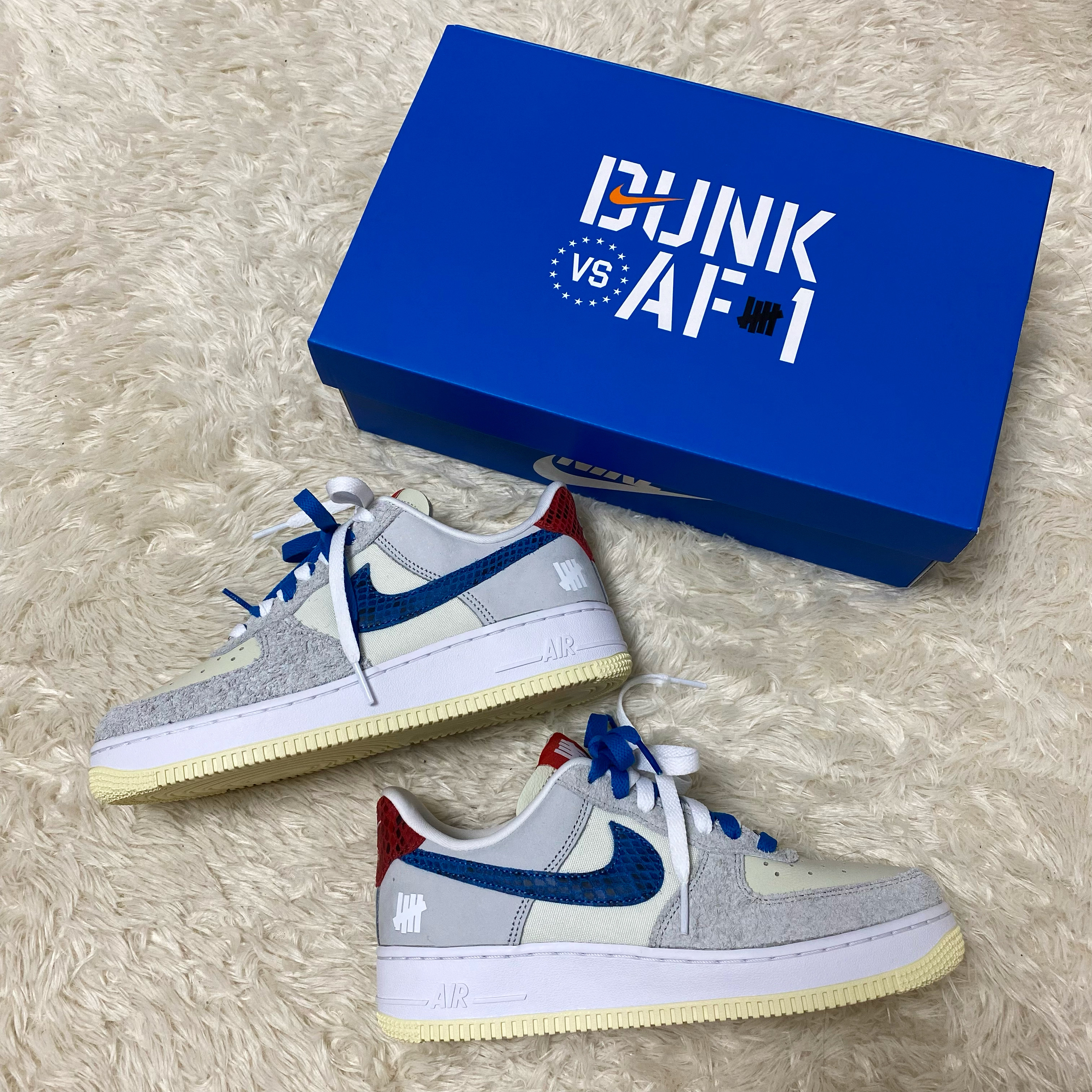 Nike x Undefeated Air Force 1 Low SP 5 On It, Nike x Undefeated Dunk Low SP 5 On It 착용 스타일