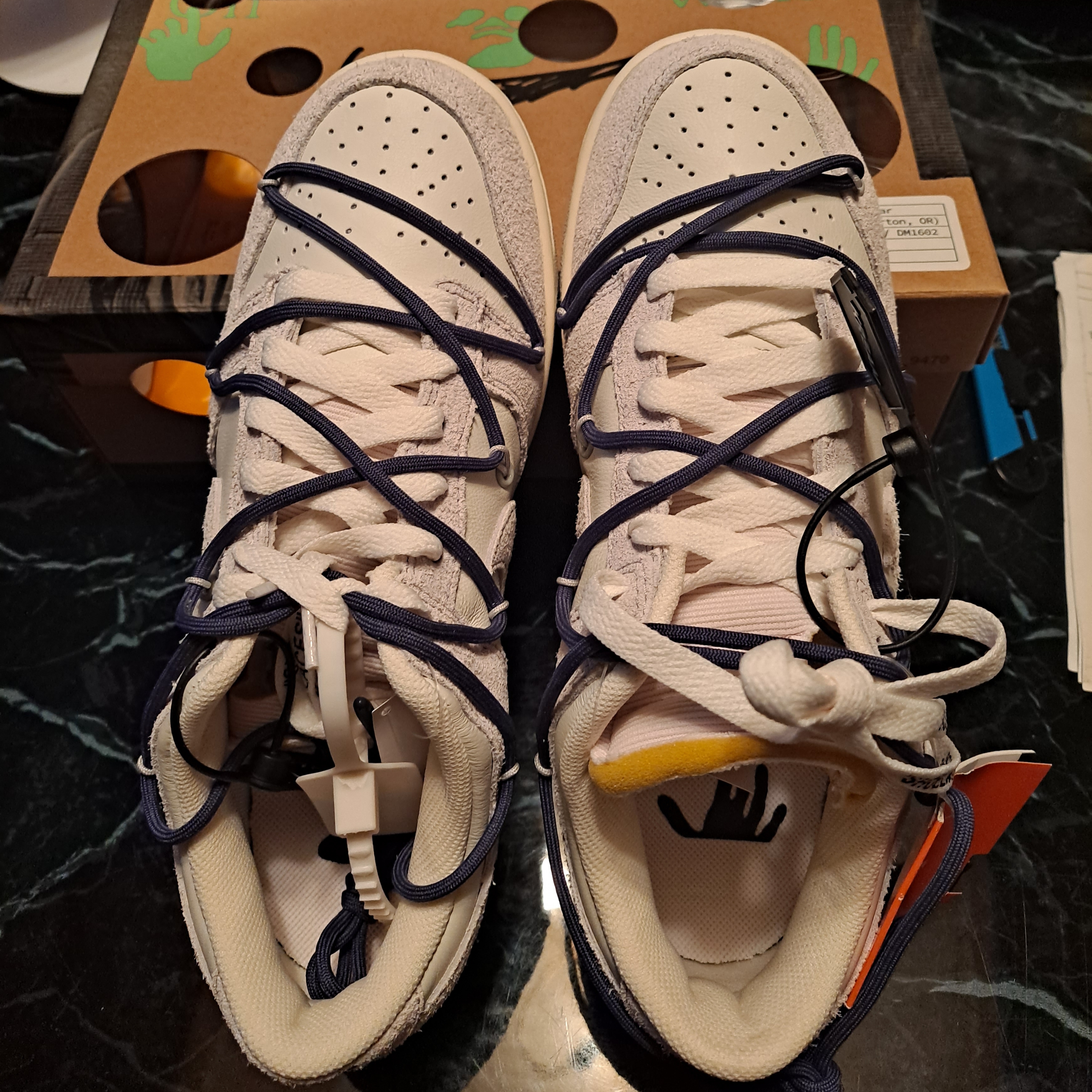 Nike x Off-White Dunk Low The 50 - Lot 18 착용 스타일 - 1
