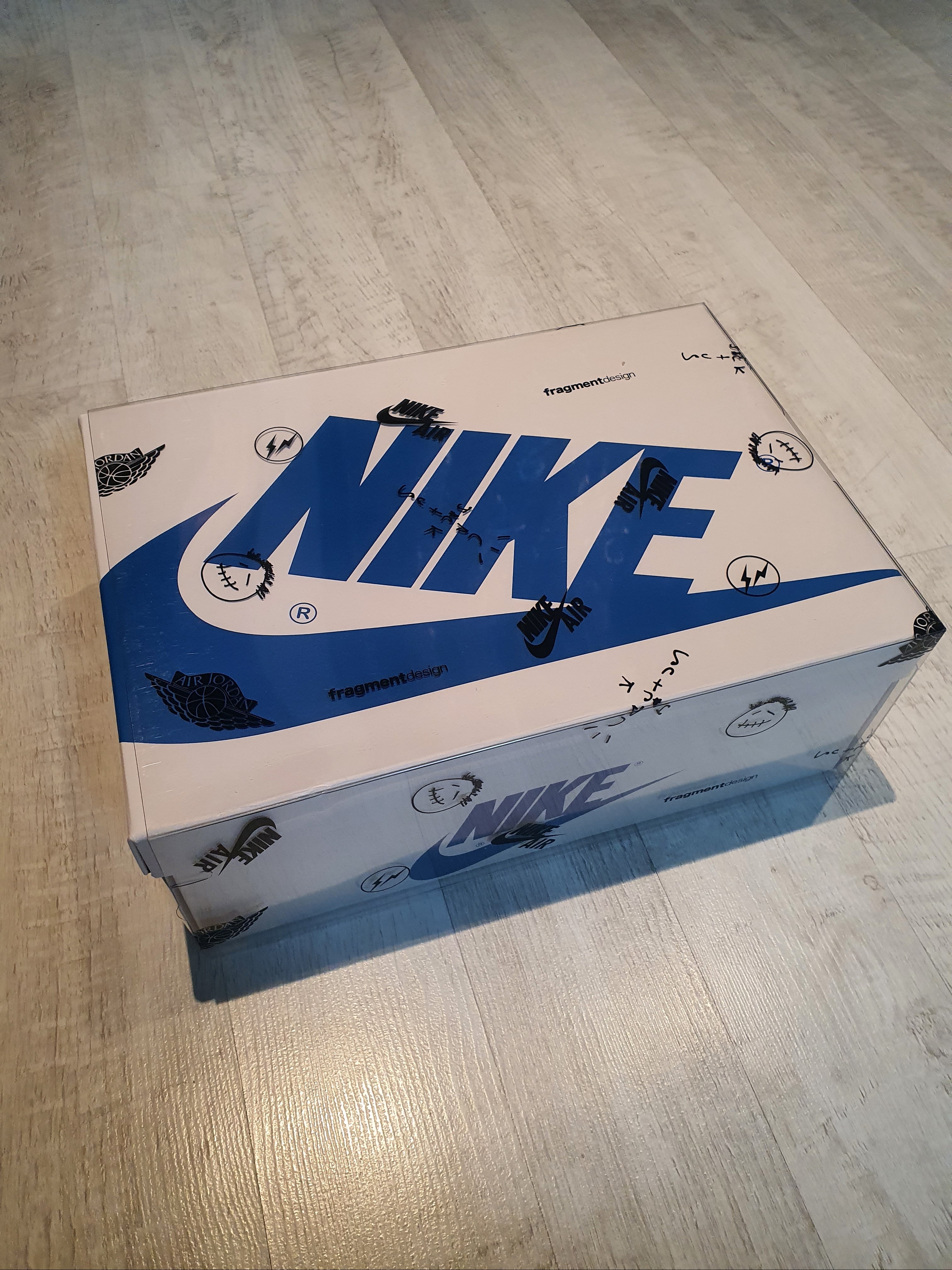 Jordan 1 x Travis Scott x Fragment Retro Low OG SP Military Blue 착용 스타일 - 2