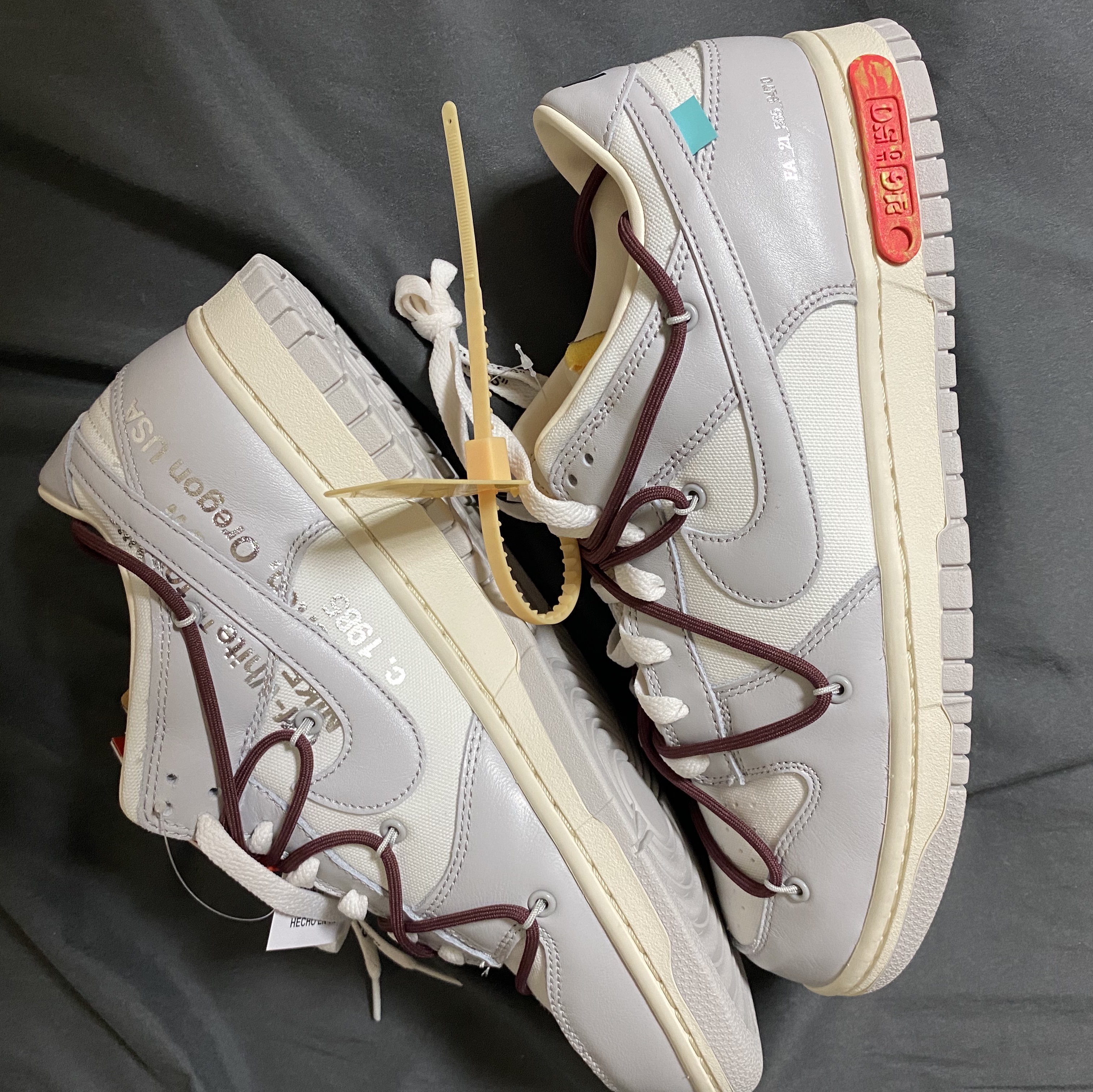 Nike x Off-White Dunk Low The 50 - Lot 46 착용 스타일 - 1