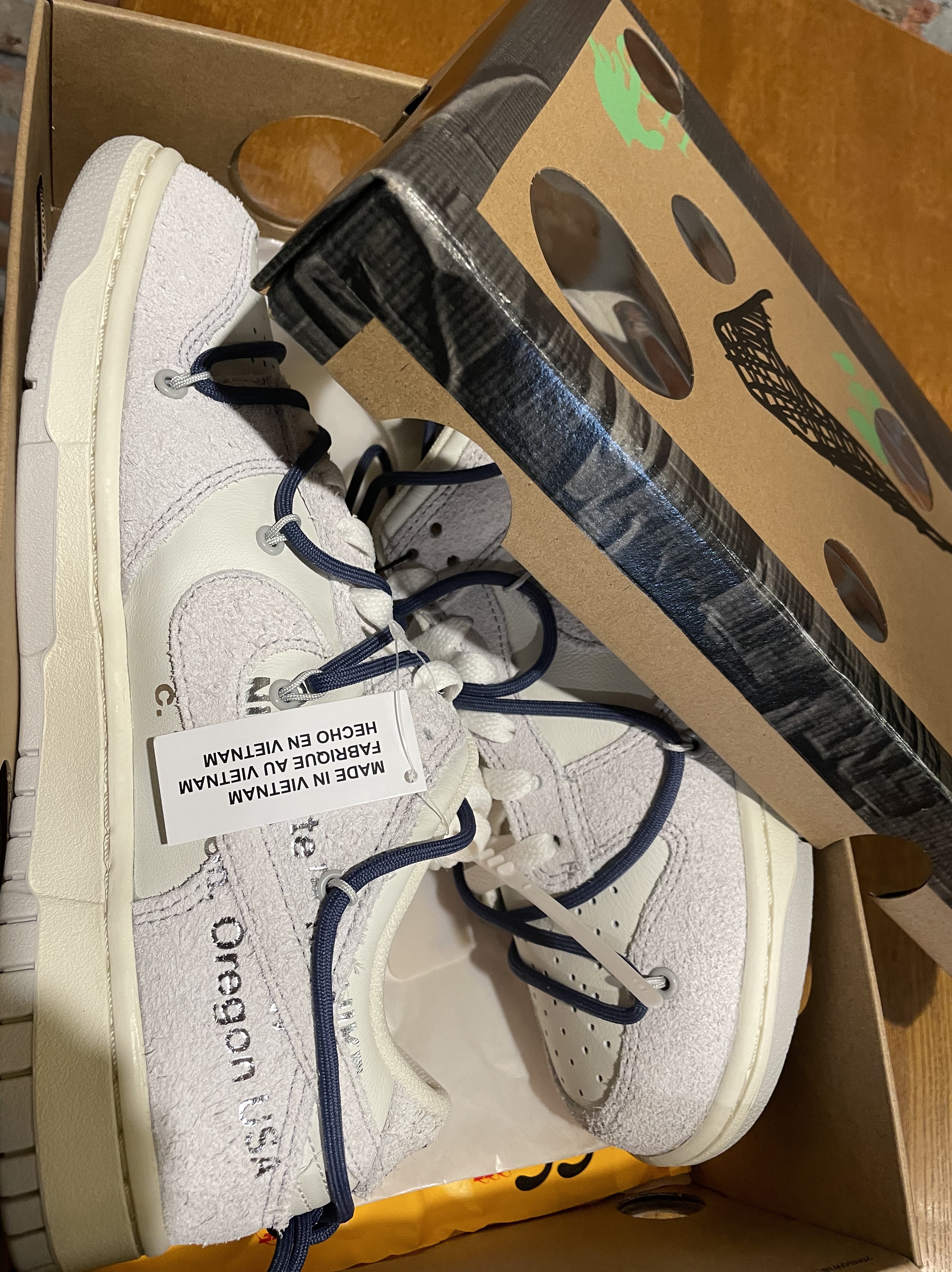 Nike x Off-White Dunk Low The 50 - Lot 18 착용 스타일 - 4