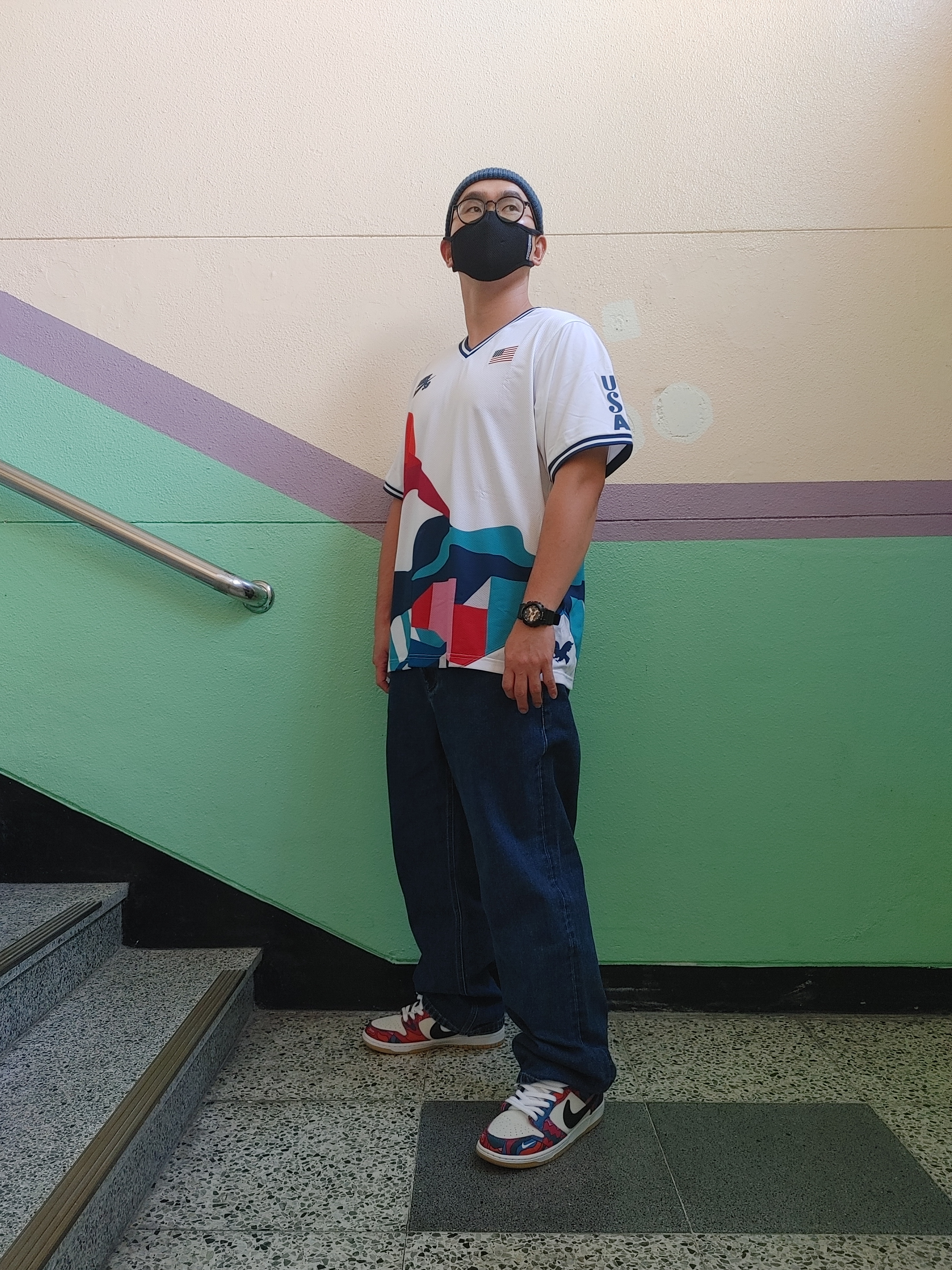 Nike x Parra SB Dunk Low Pro Abstract Art 착용 스타일