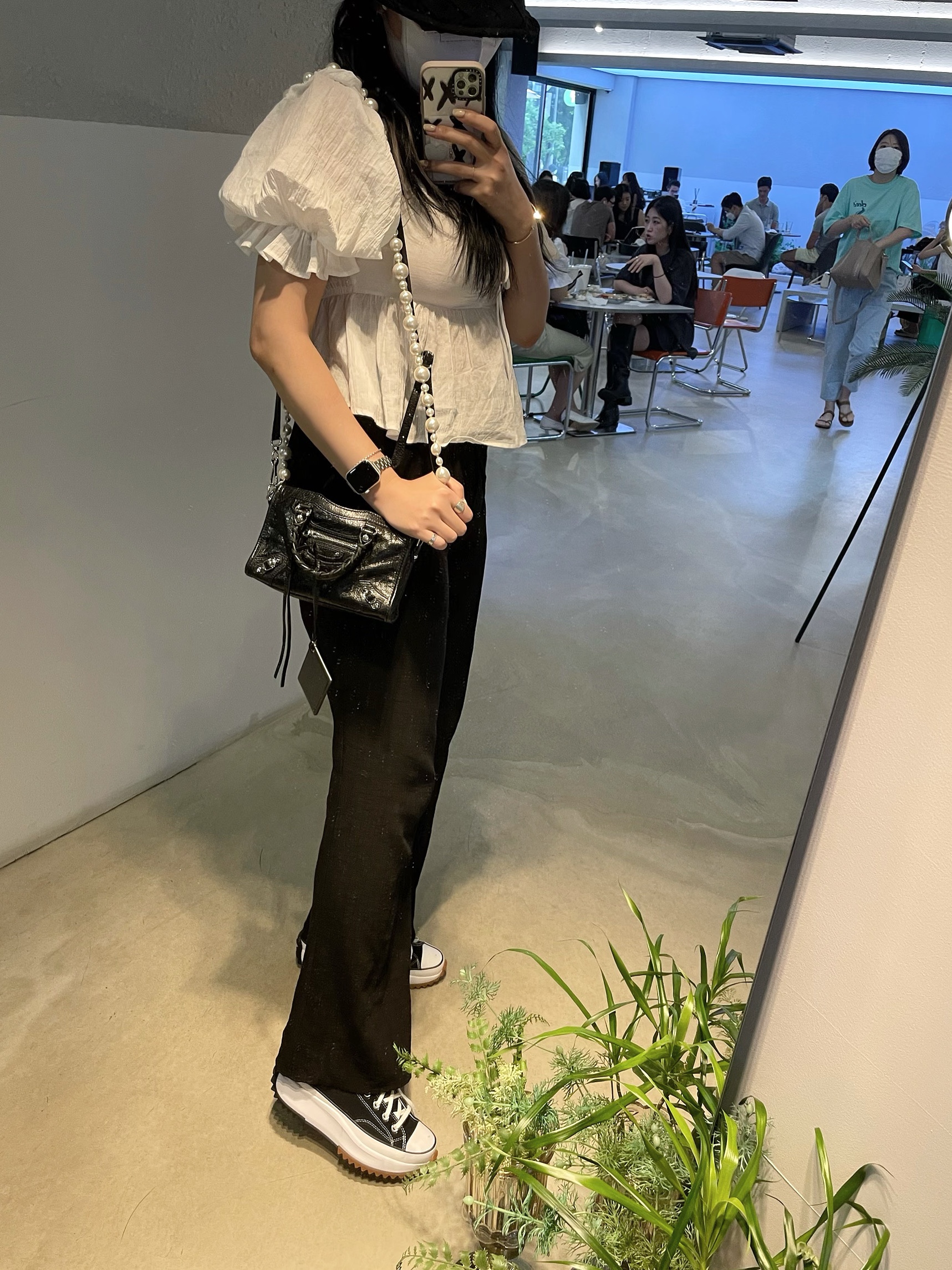 Converse Run Star Hike Low Black 착용 스타일