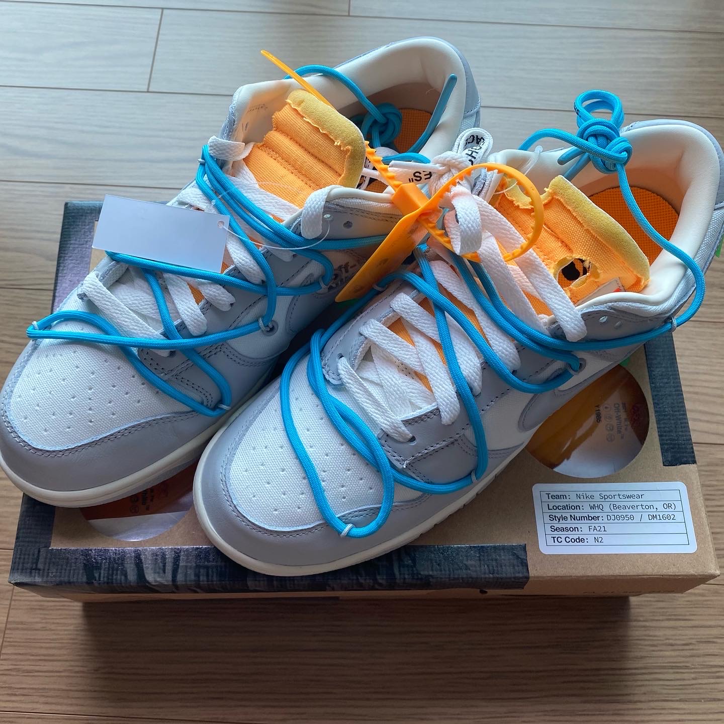 Nike x Off-White Dunk Low The 50 - Lot 2 착용 스타일 - 1