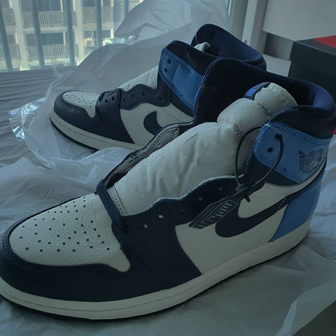 Jordan 1 Retro High Obsidian UNC 착용 스타일