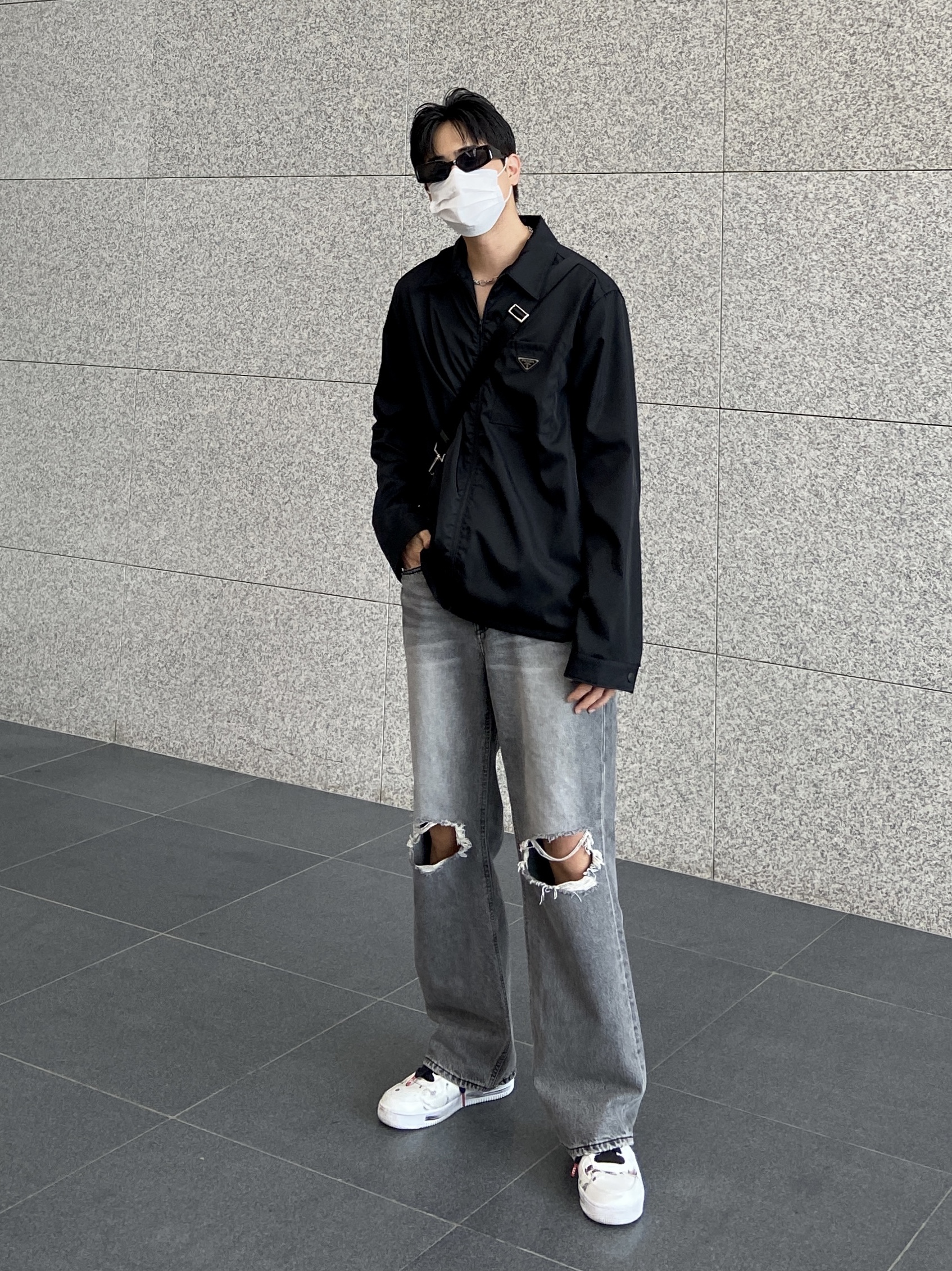 Nike x Peaceminusone Air Force 1 Low Para-Noise 2.0 착용 스타일