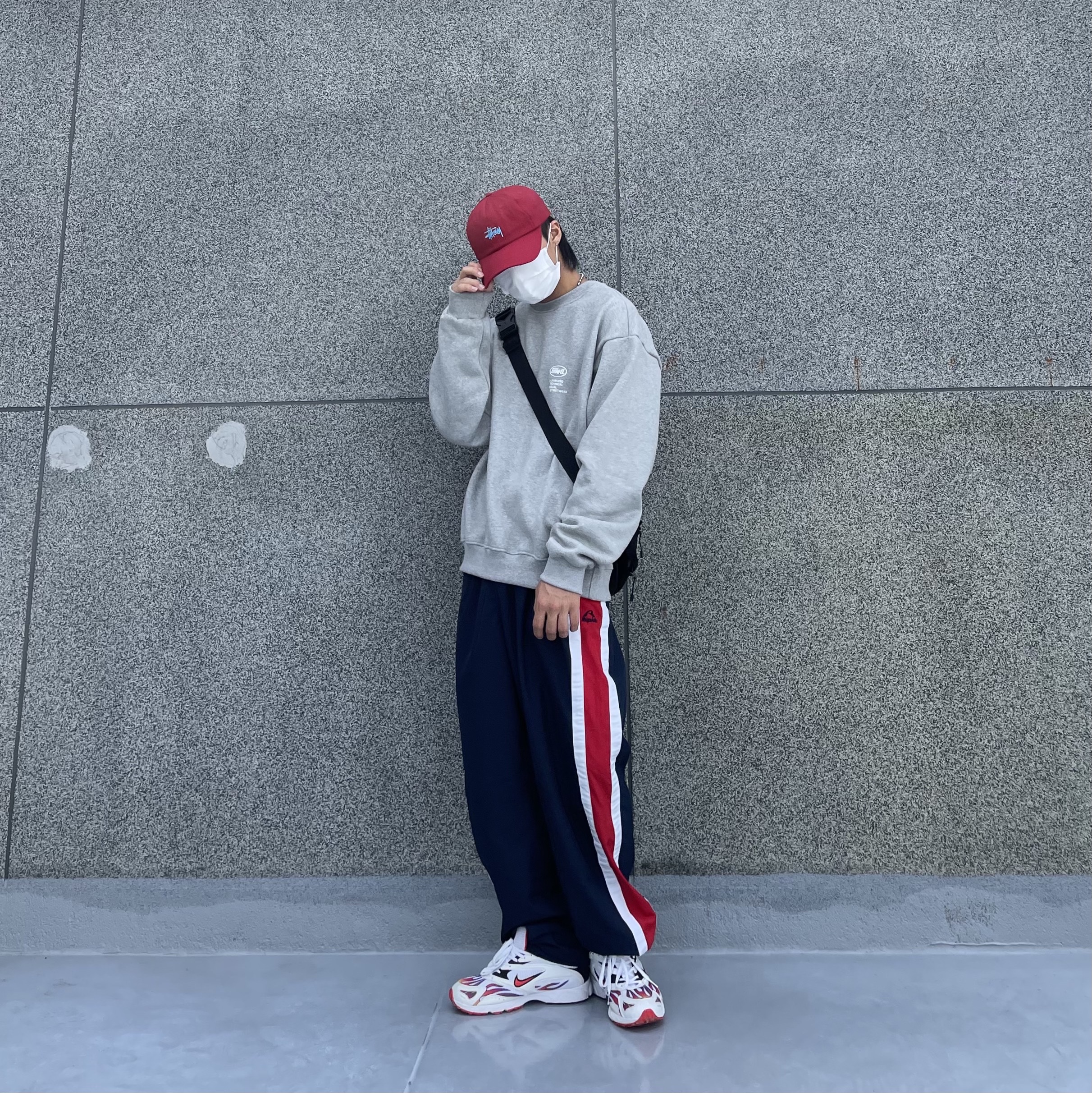 Nike x Supreme Zoom Streak Spectrum Plus White 착용 스타일